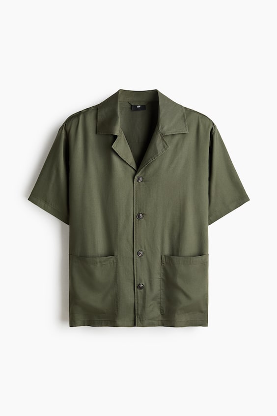 Мужские рубашки H&M Relaxed Fit Resort shirt