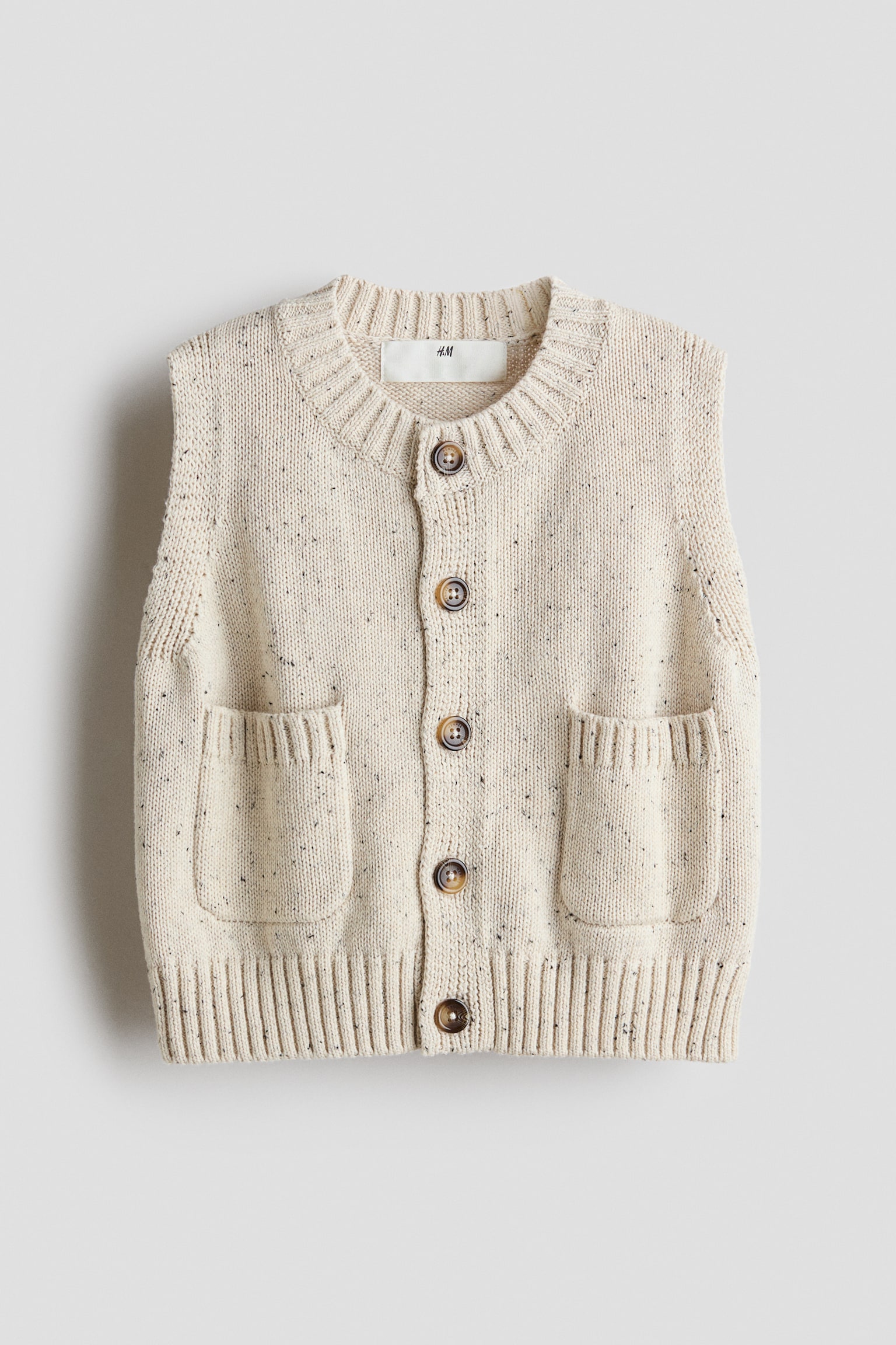 ニットベスト - ライトベージュ - 1