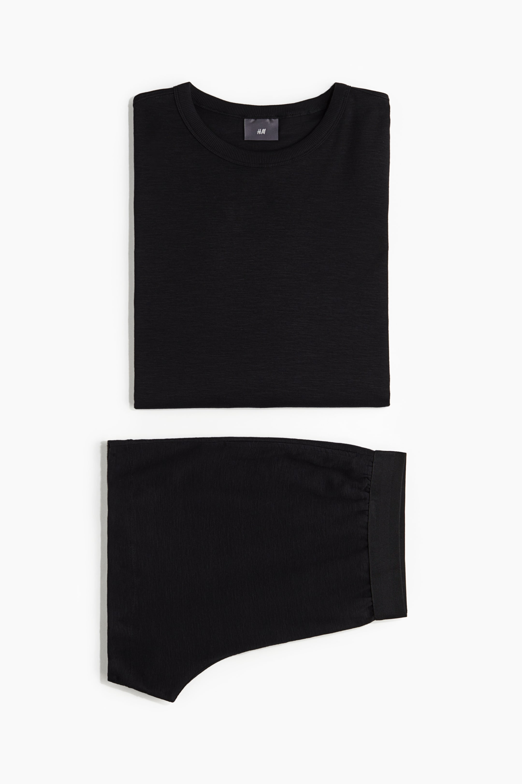 Pyjama T-shirt and shorts - Black - Men | H&M GB 5