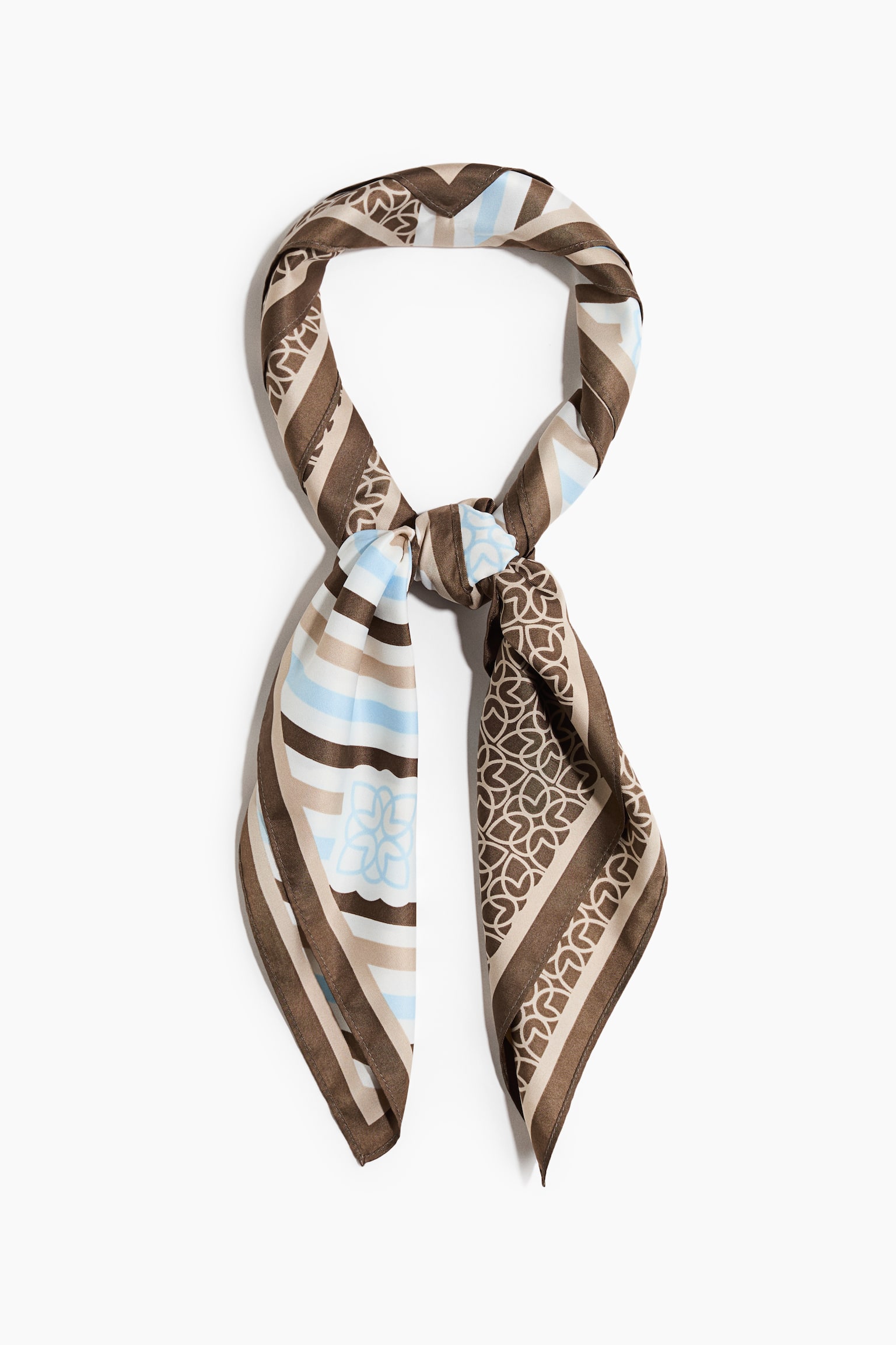 Patterned scarf - Brown/Light blue striped/Bright blue/Knots/Dark blue/Burgundy/Green/Navy blue/Patterned/Light beige/Light blue/White/Zebra print/Rust red/Yellow/Orange/Paisley pattern/Powder pink/Paisley pattern - 2