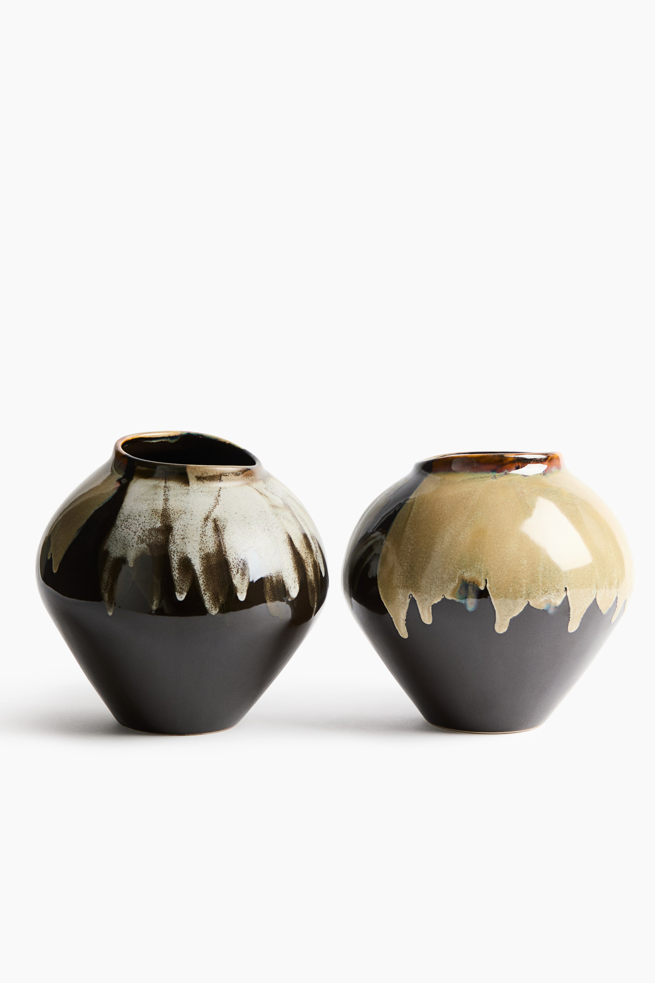 Large Irregular Stoneware Vase