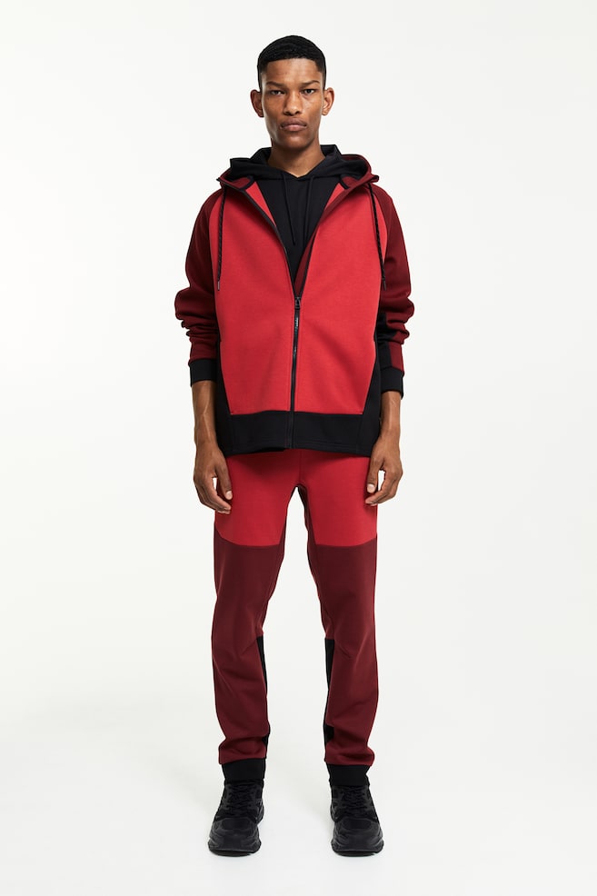 Pantalon jogger tech DryMove™ avec poches zippées - Rouge foncé/color block/Noir/Bleu marine - 2