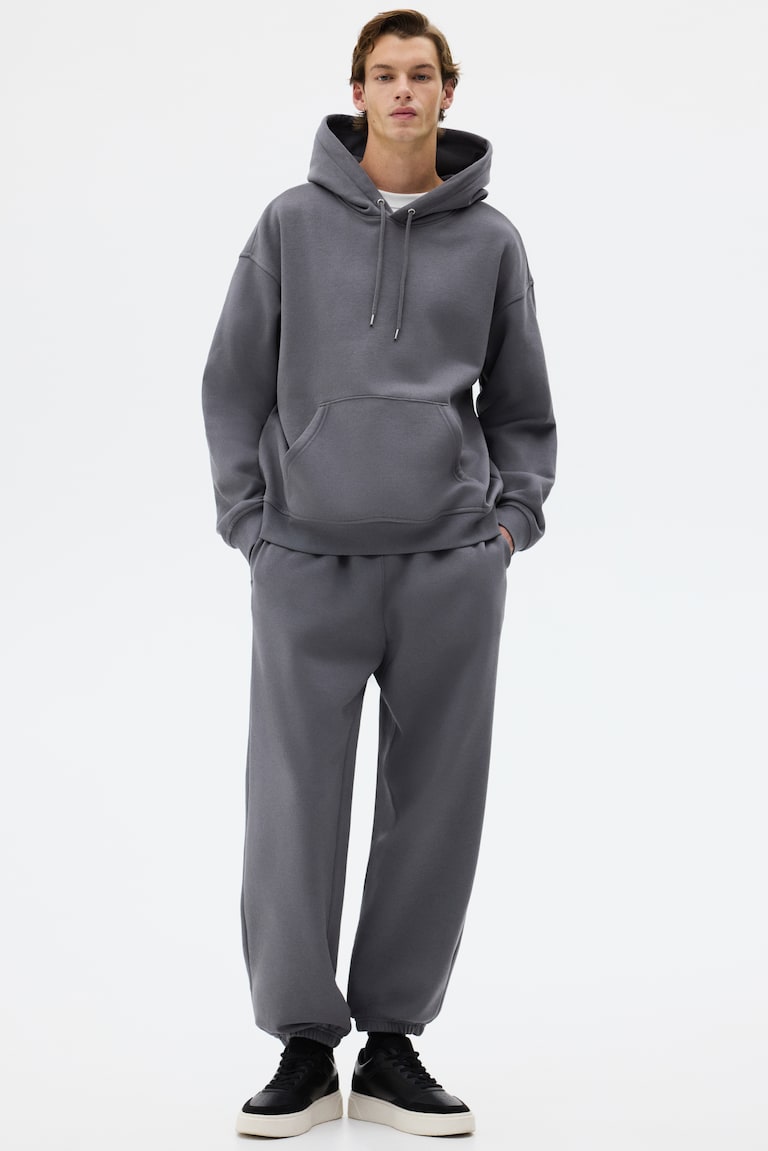 2-piece Loose Fit hoodie and joggers set Dark grey Men H&M IN