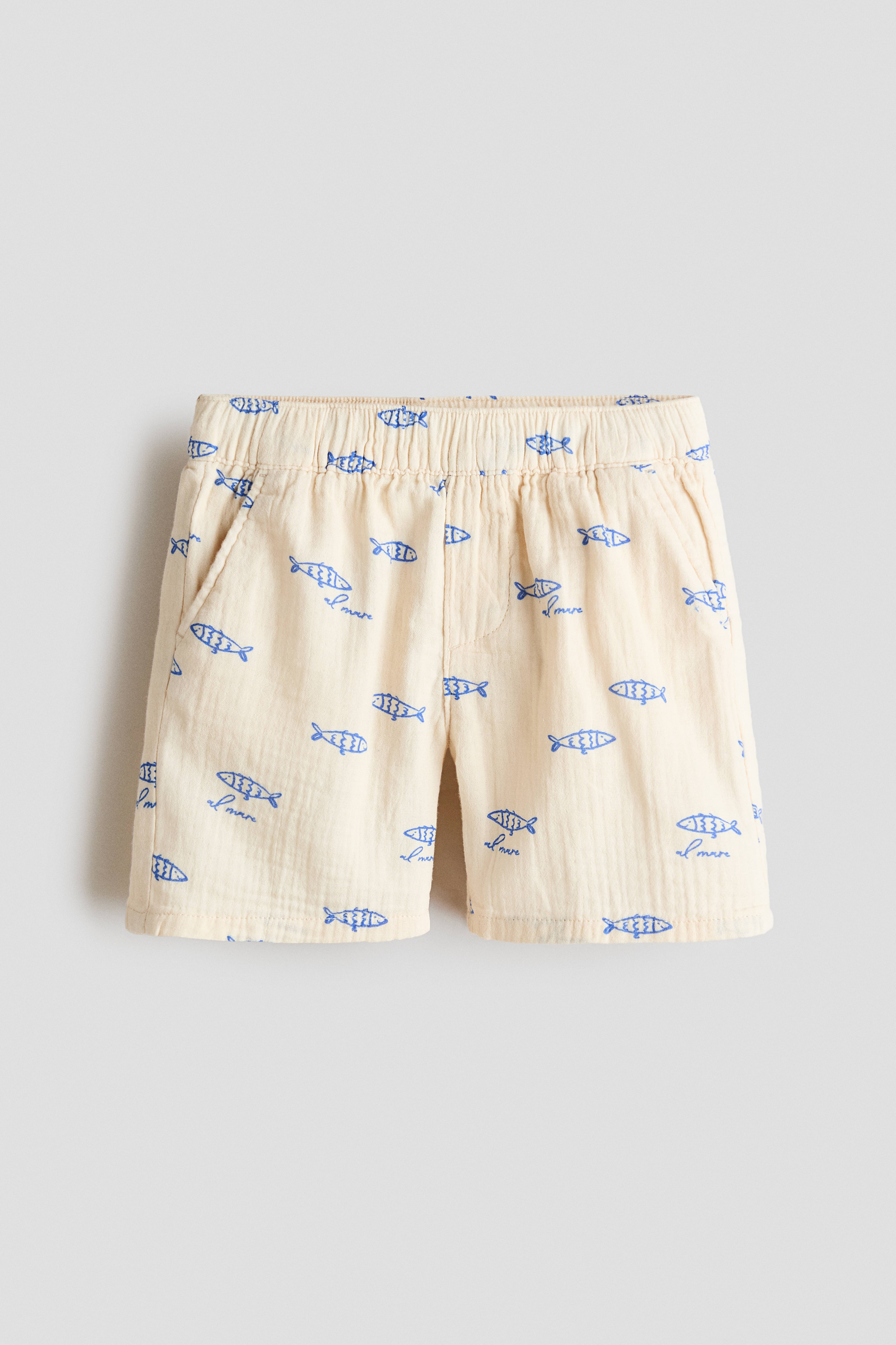 Cotton Muslin Shorts