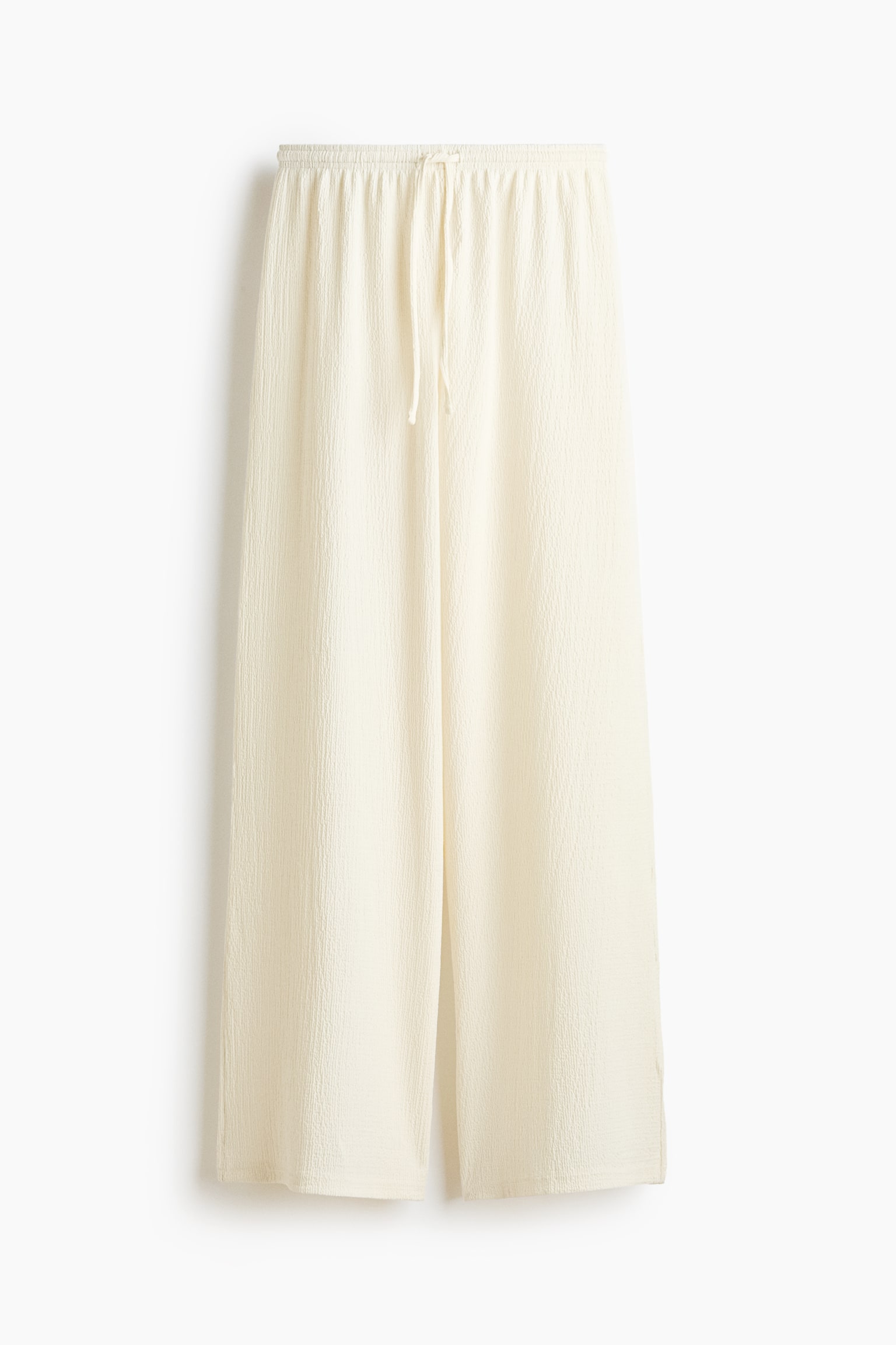 Pantaloni strutturati con coulisse - Crema/Nero/Marrone ruggine - 1