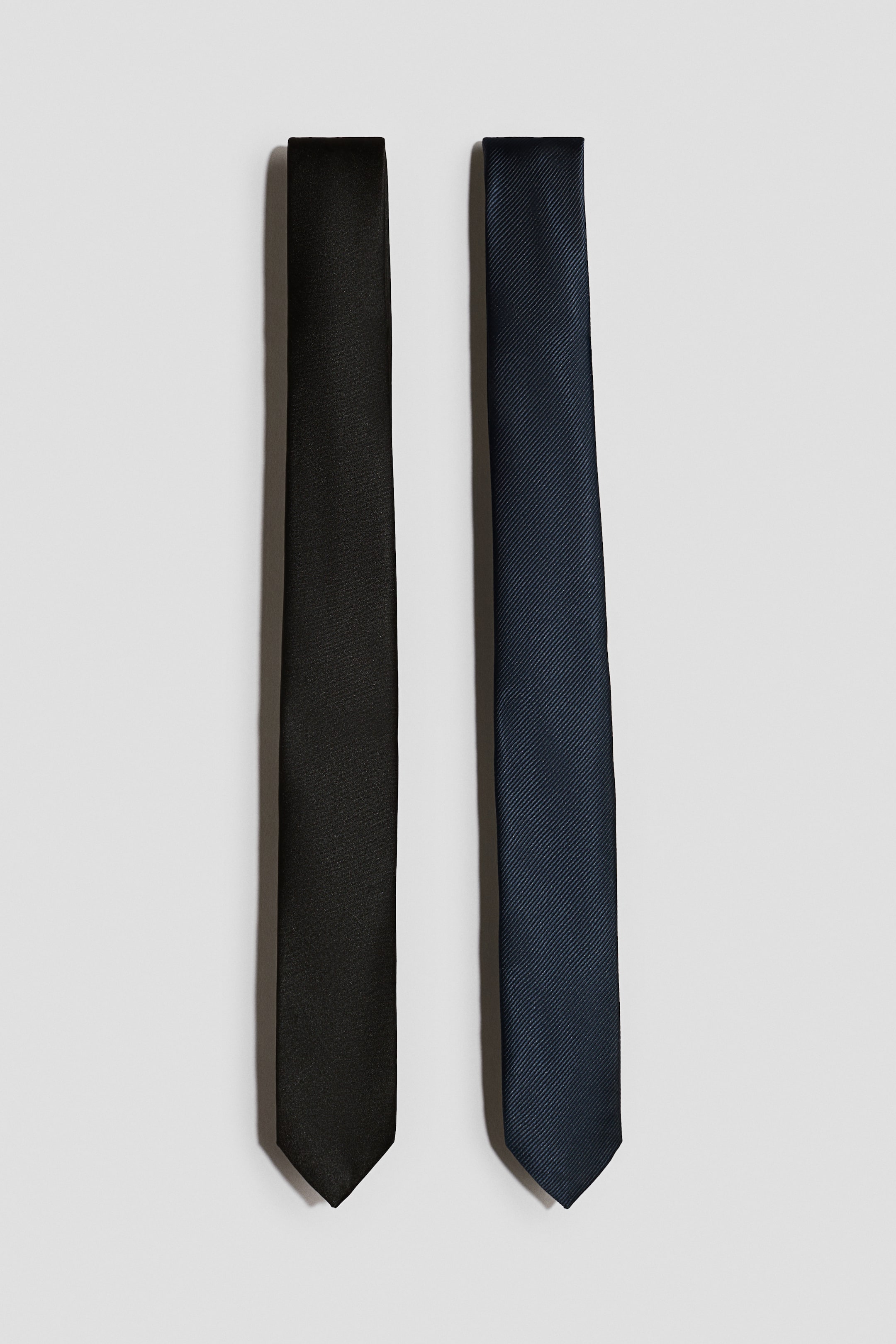View larger image: 2-pack ties - Black/Navy blue - Kids | H&M 1