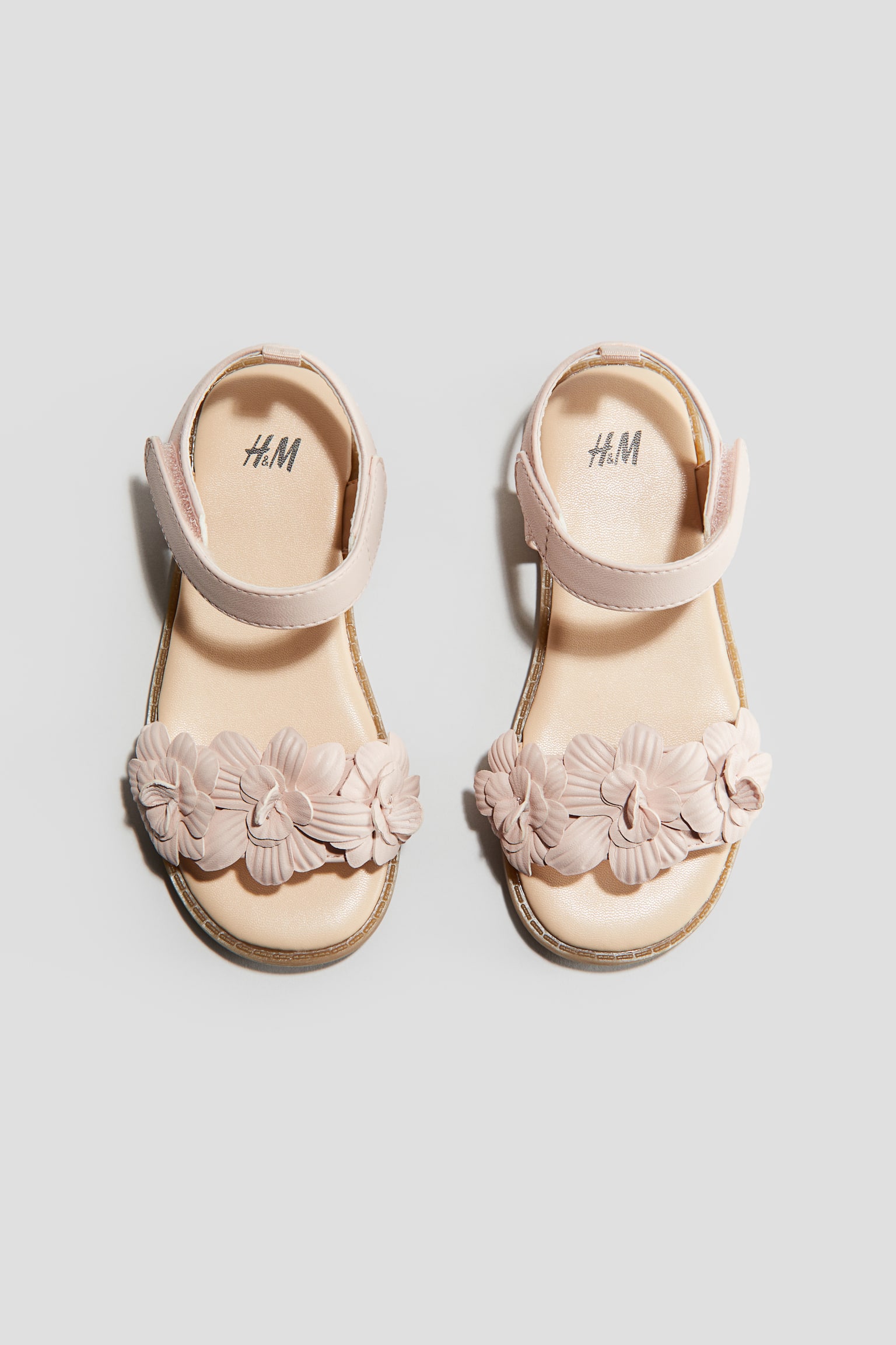 Appliquéd sandals - Powder pink/White/Flowers/Powder pink/Glittery/Light pink/Unicorn - 3