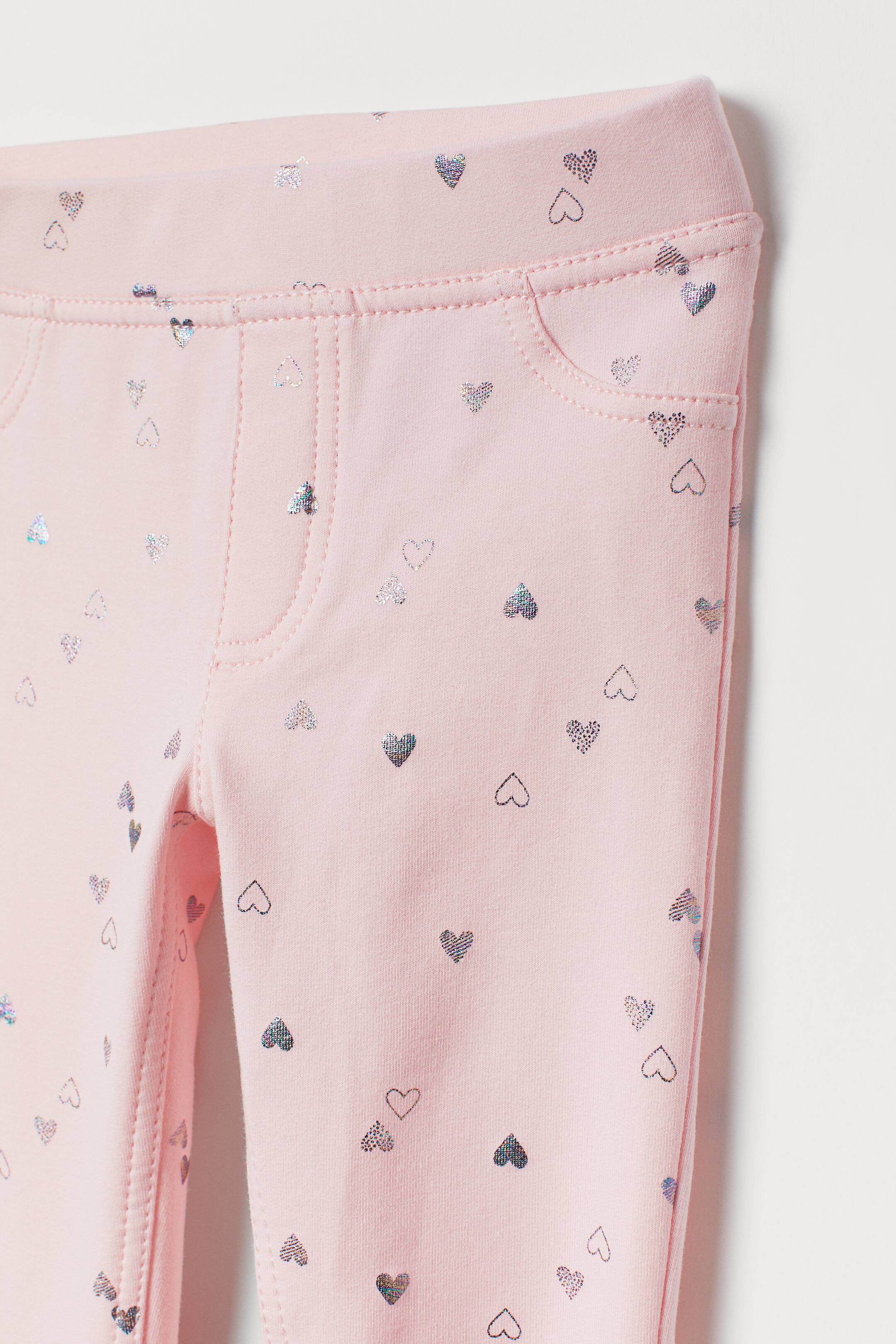 이미지 확대 보기: 트레깅스 - 라이트 핑크/하트 - Kids | H&M KR 2