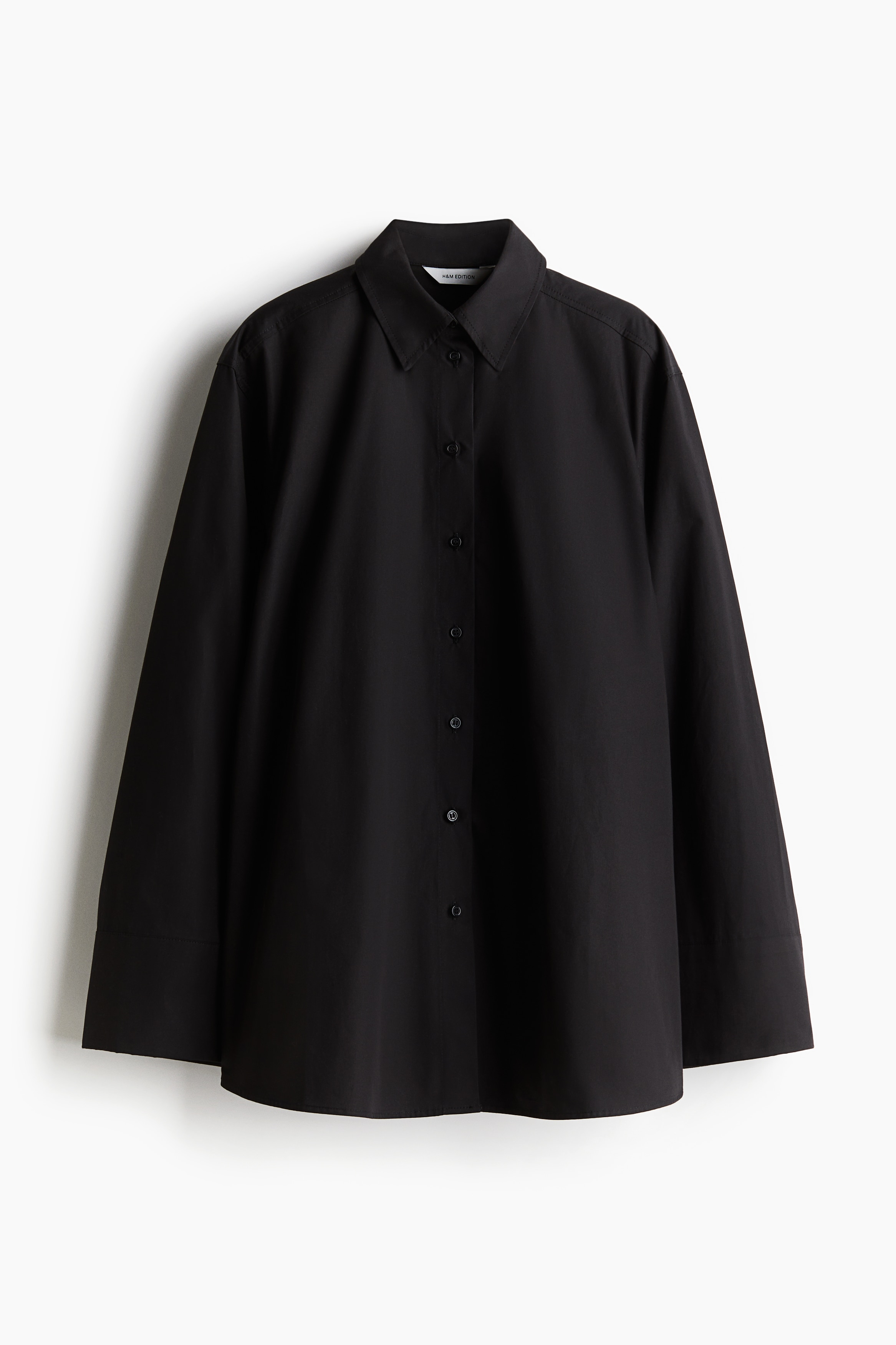 Chemise à poignets fendus - Noir