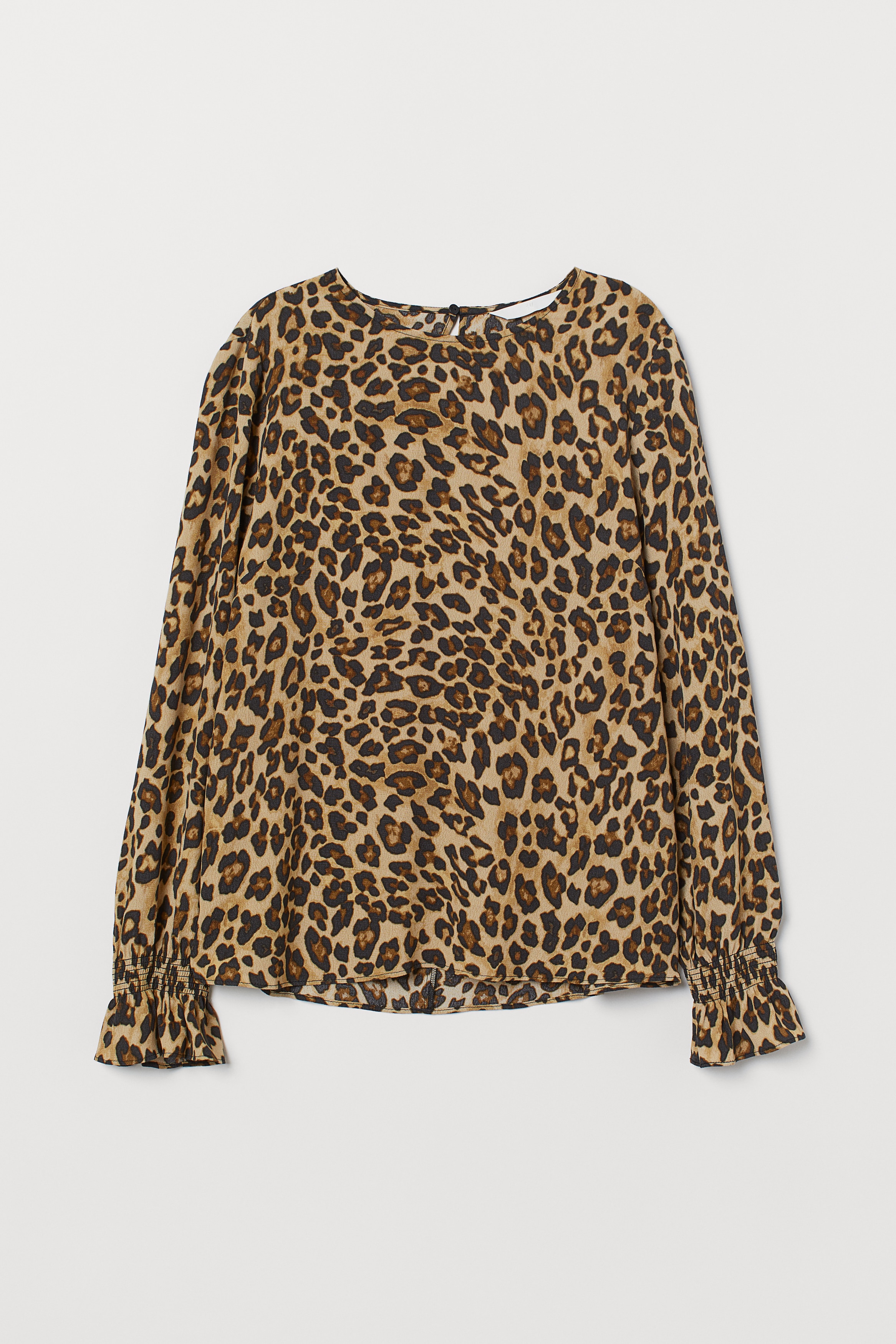 Animal print blouse h&m best sale