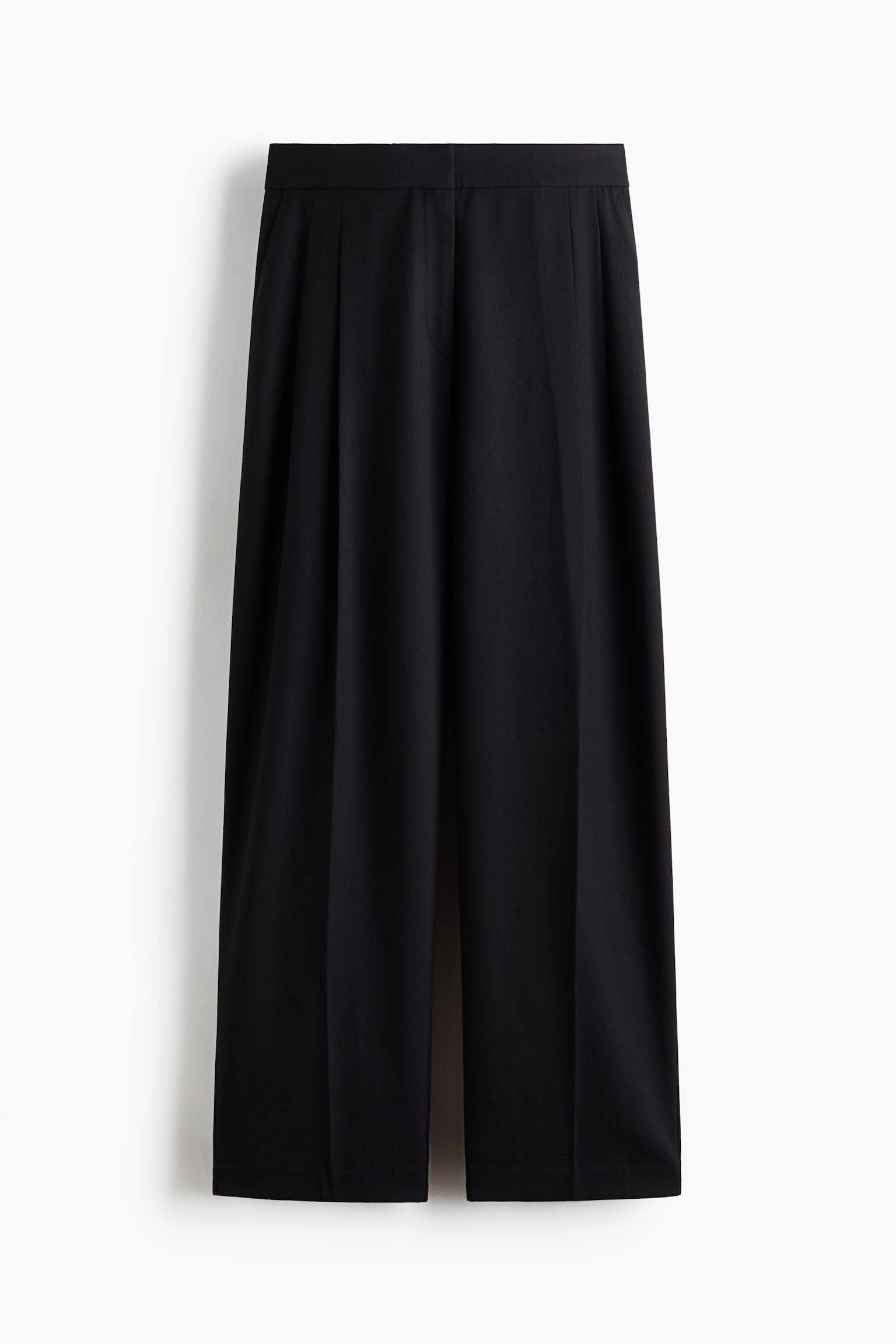 Женские брюки H&M Dressy Barrel-Leg, цвет: Чёрный — фото 1