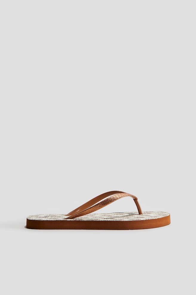 Chancletas - Beige/Estampado/Negro - 1