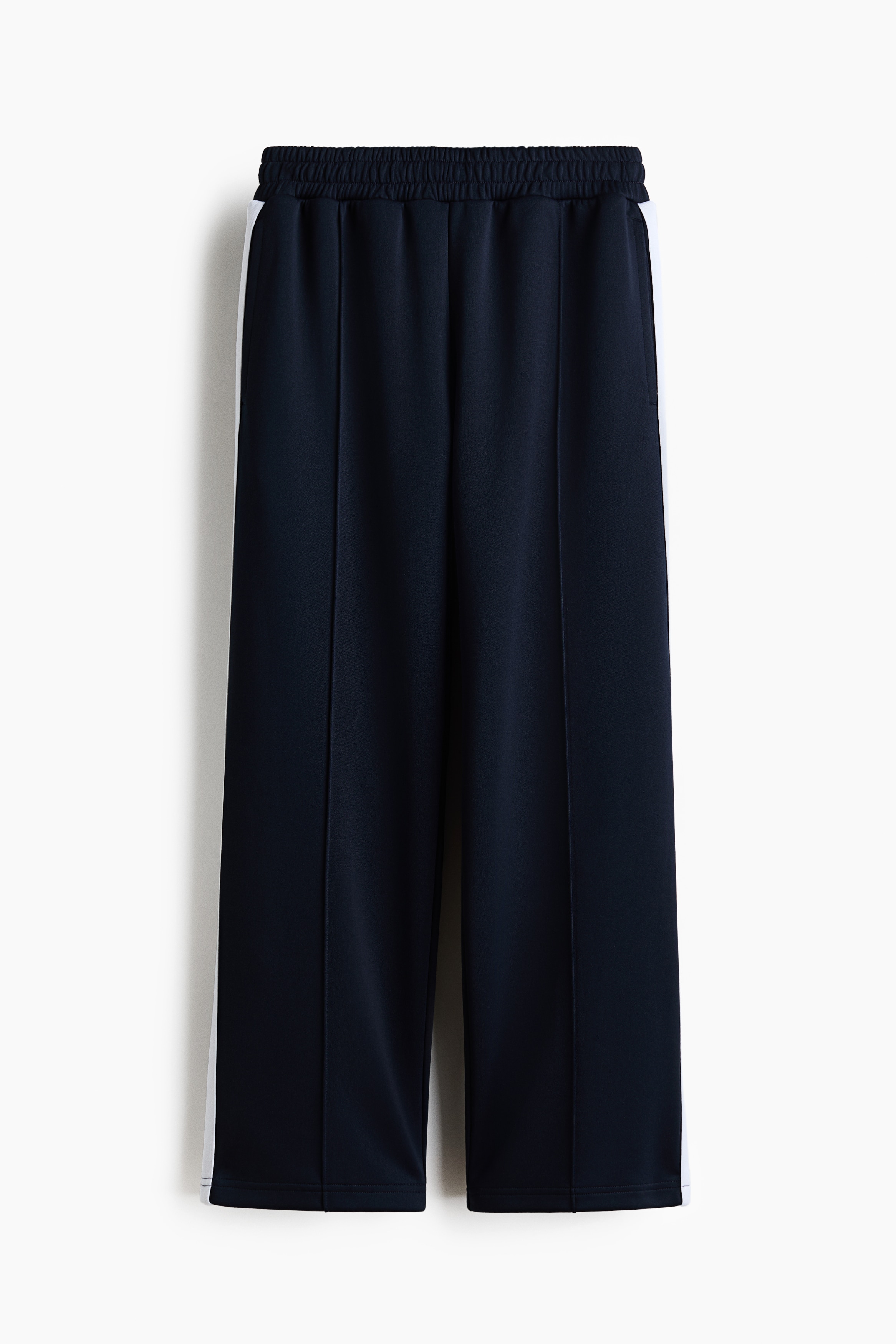 Trackpants met DryMove™ - Loose Fit - Donkerblauw/Bordeauxrood