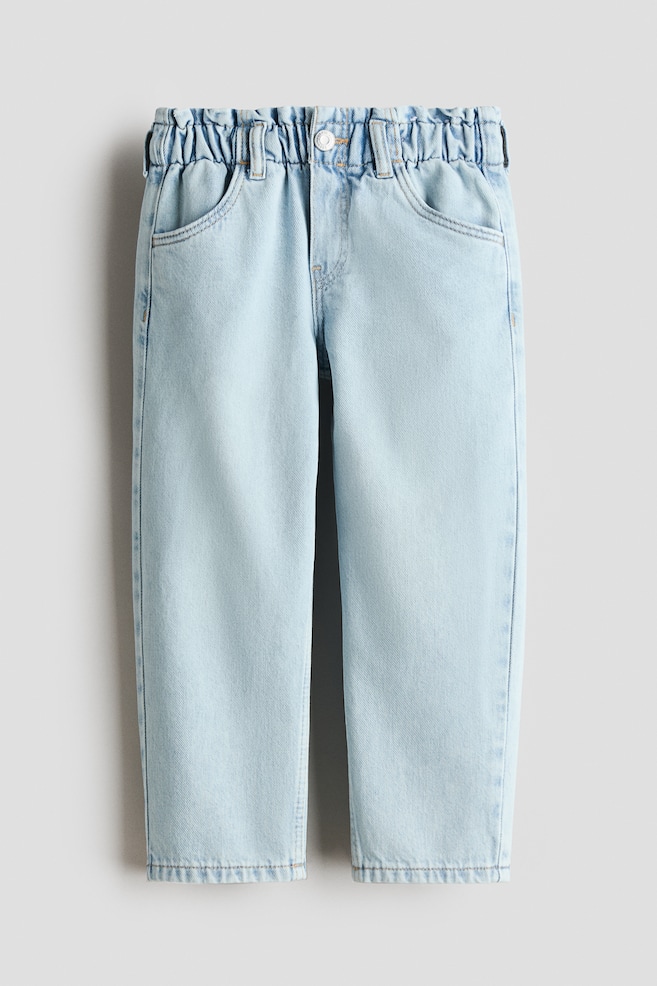 Jean paper bag Relaxed - Bleu denim clair/Rose clair/pois/Bleu denim/Noir denim/Bleu denim clair/Rose clair/Bleu denim clair - 1