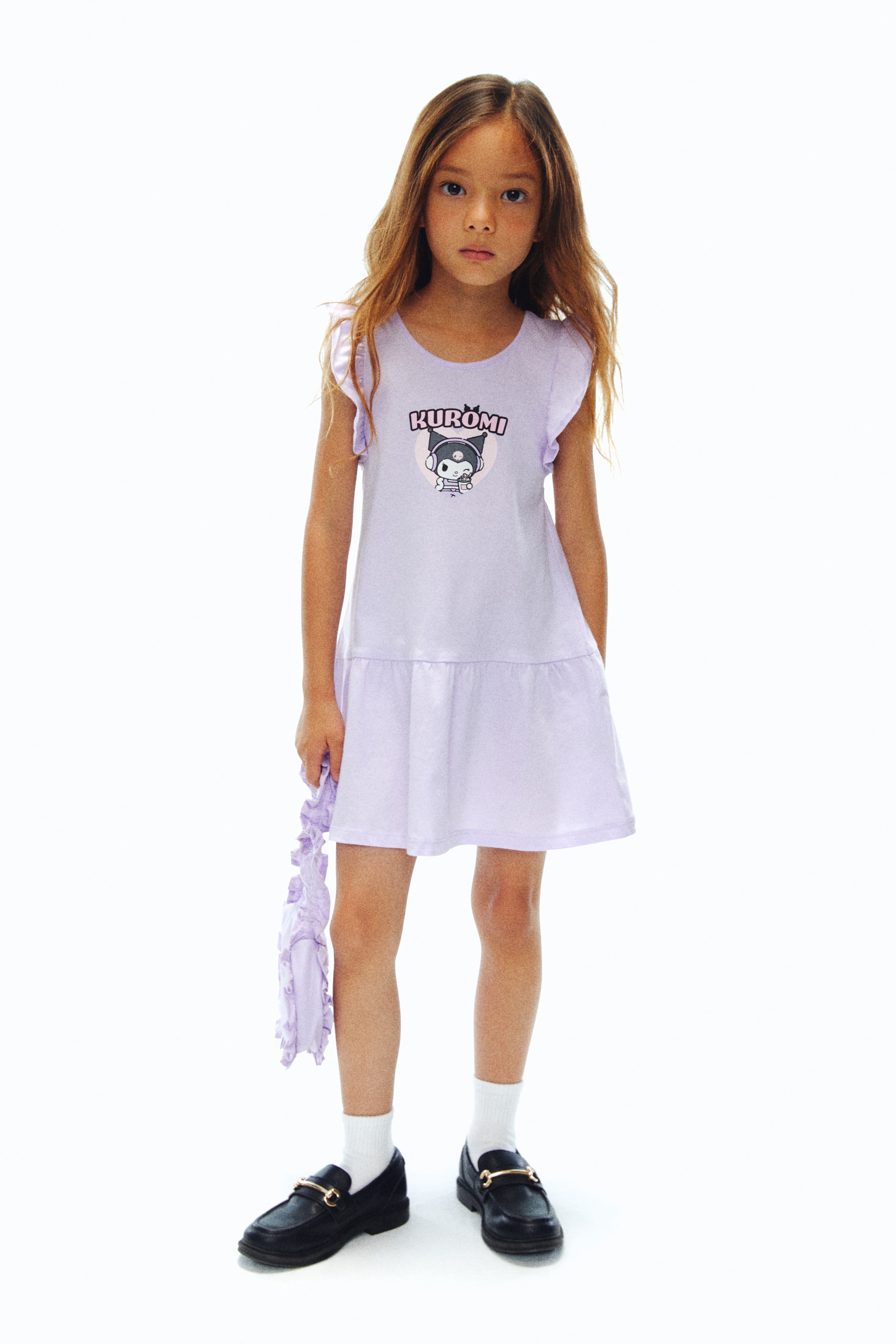 Printed cotton jersey dress - 淺紫色/酷洛米/淺粉紅色/美樂蒂