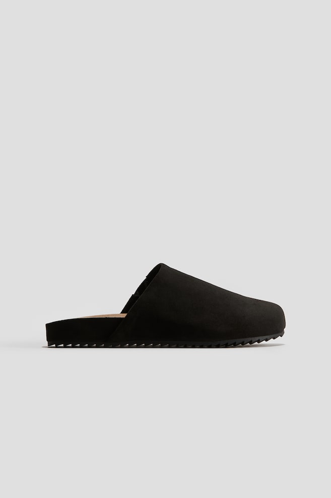 Mules cepillados - Negro/Beige - 1