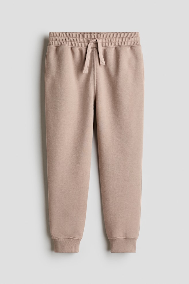 Brushed-Inside Joggers - Light taupe/Black/Navy blue/Dusty turquoise/Light gray melange/Dusty blue/Dark brown/Light khaki green/Red - 1