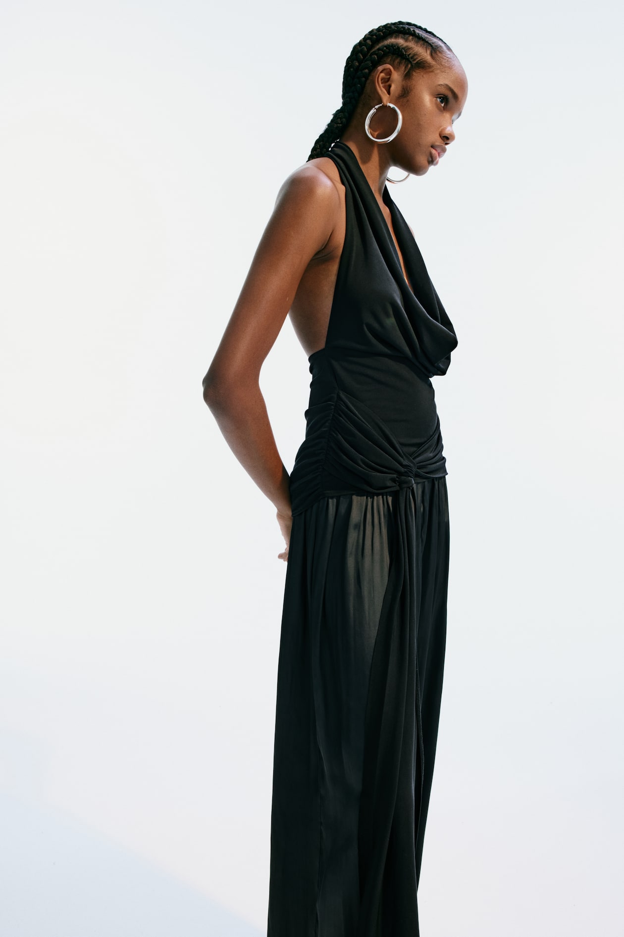 Draped-Panel Halterneck Top - image 4