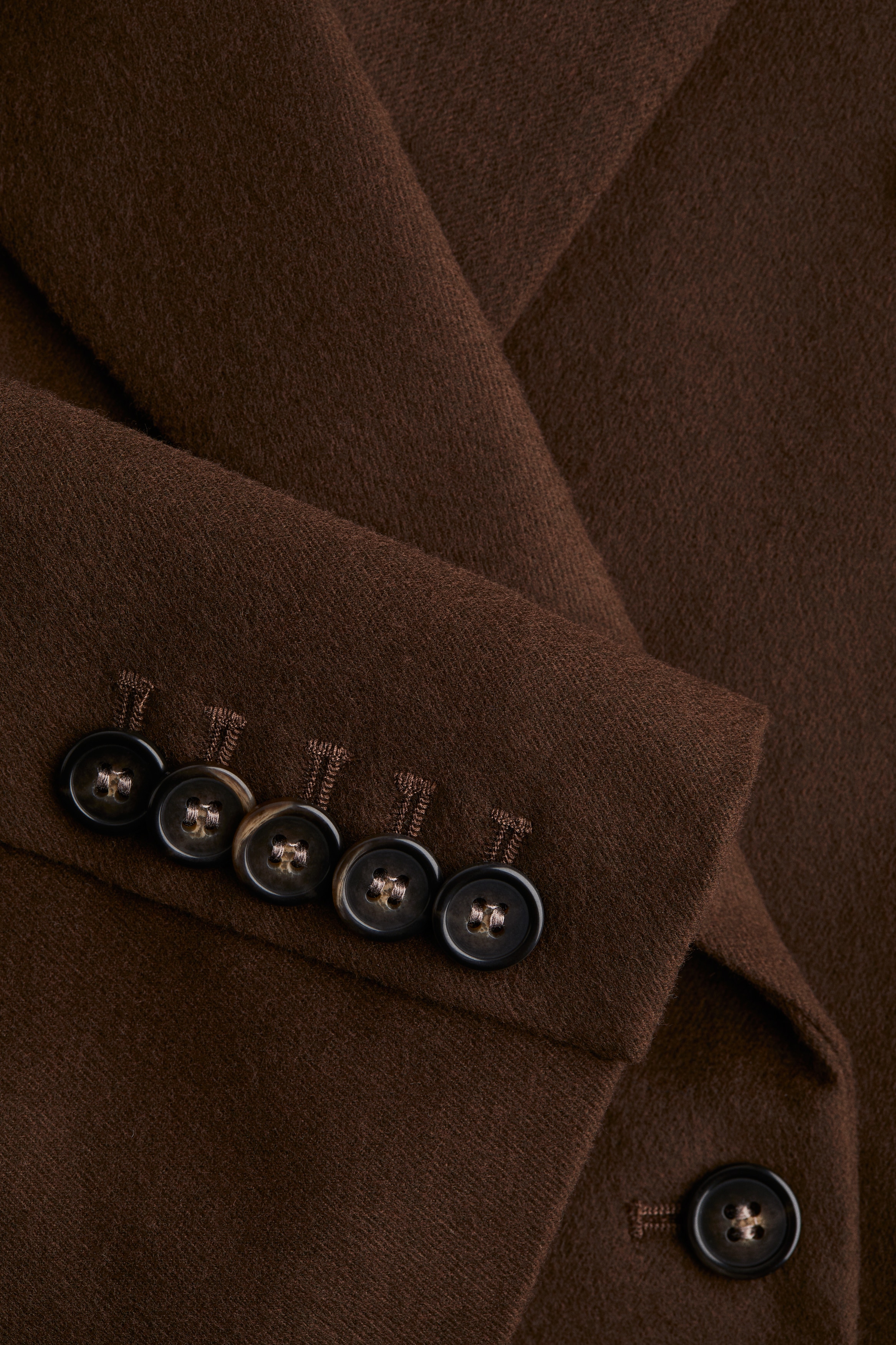 ダブルブレストブレザー - ダークブラウン - レディース | H&M JP