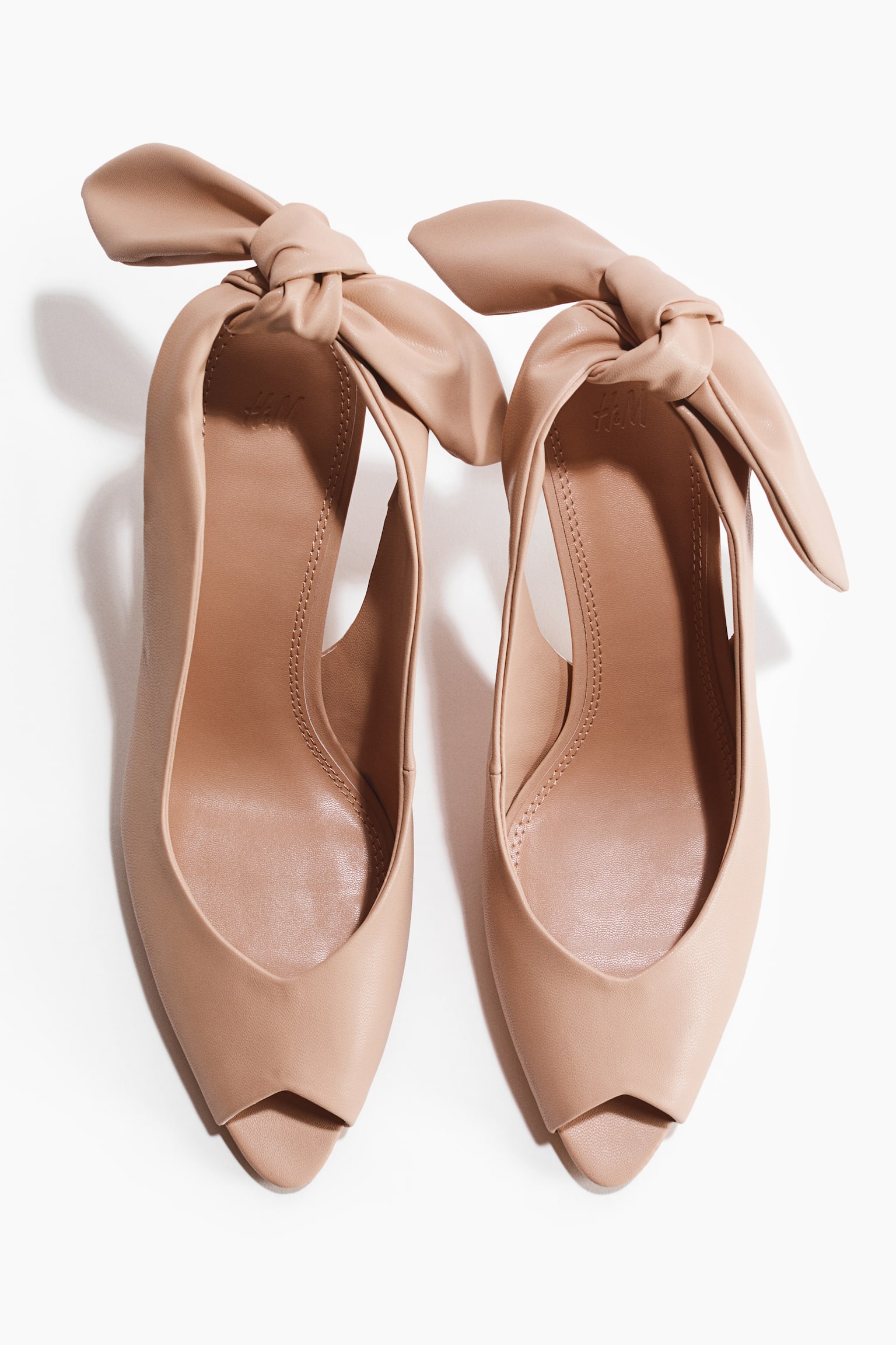 Slingback court shoes - Beige/Brown - 2