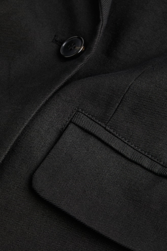 Oversized linen-blend blazer - 3