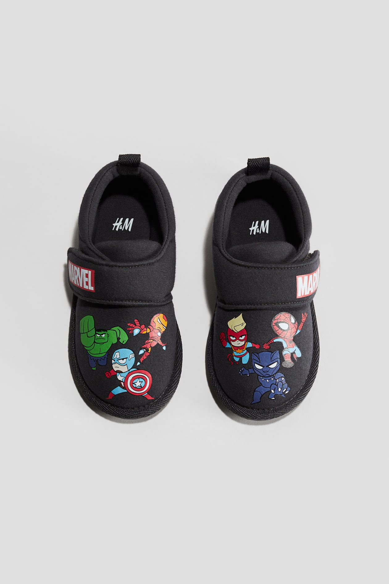 Marvel Pantuflas Spiderman NiÃ±o Pantuflas Con Diseño Negro/Marvel