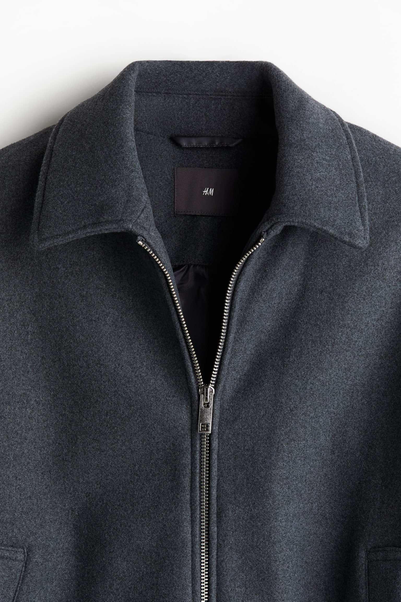 Wool-blend jacket - Dark grey/Navy blue - 6