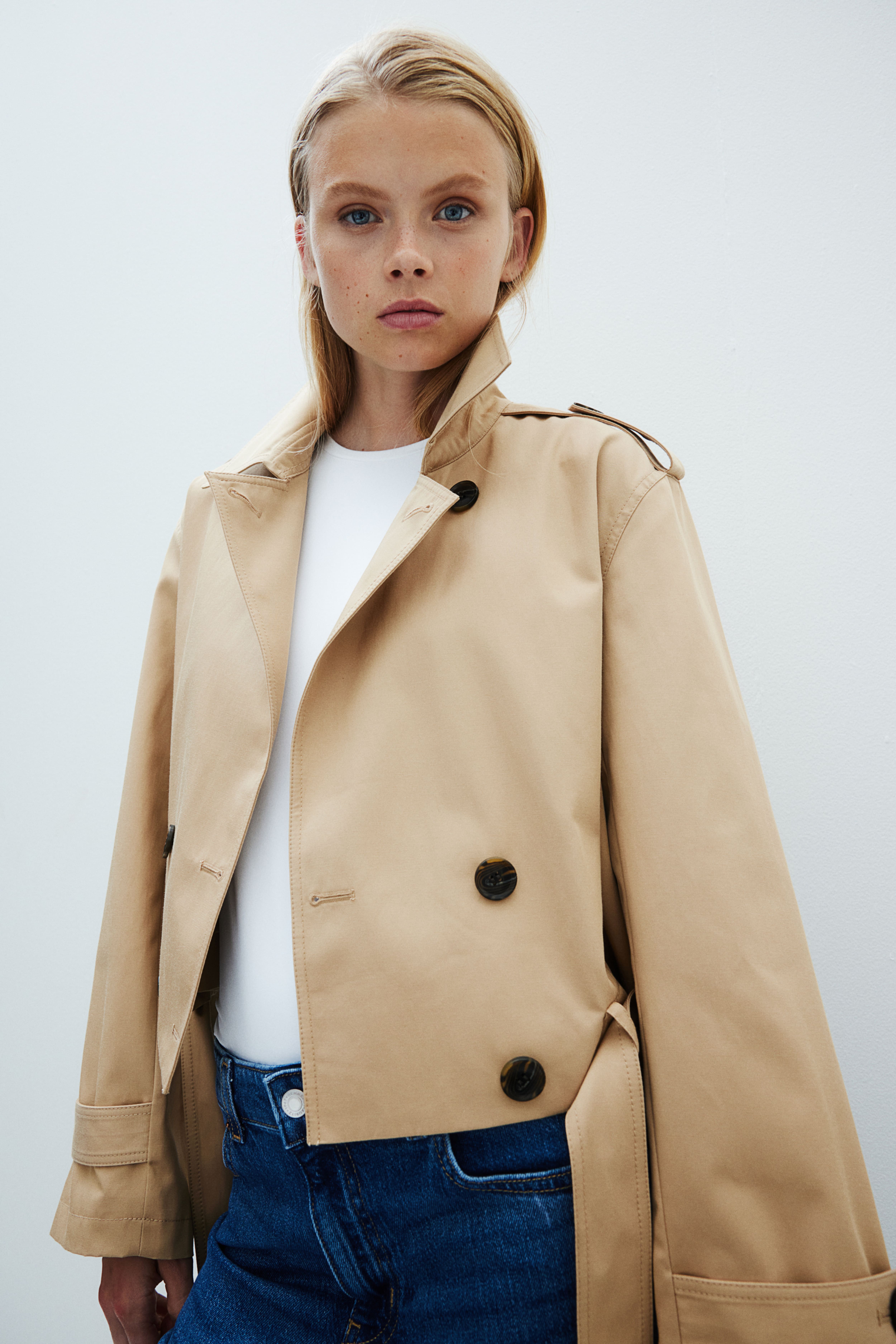 Beige mac coat womens best sale