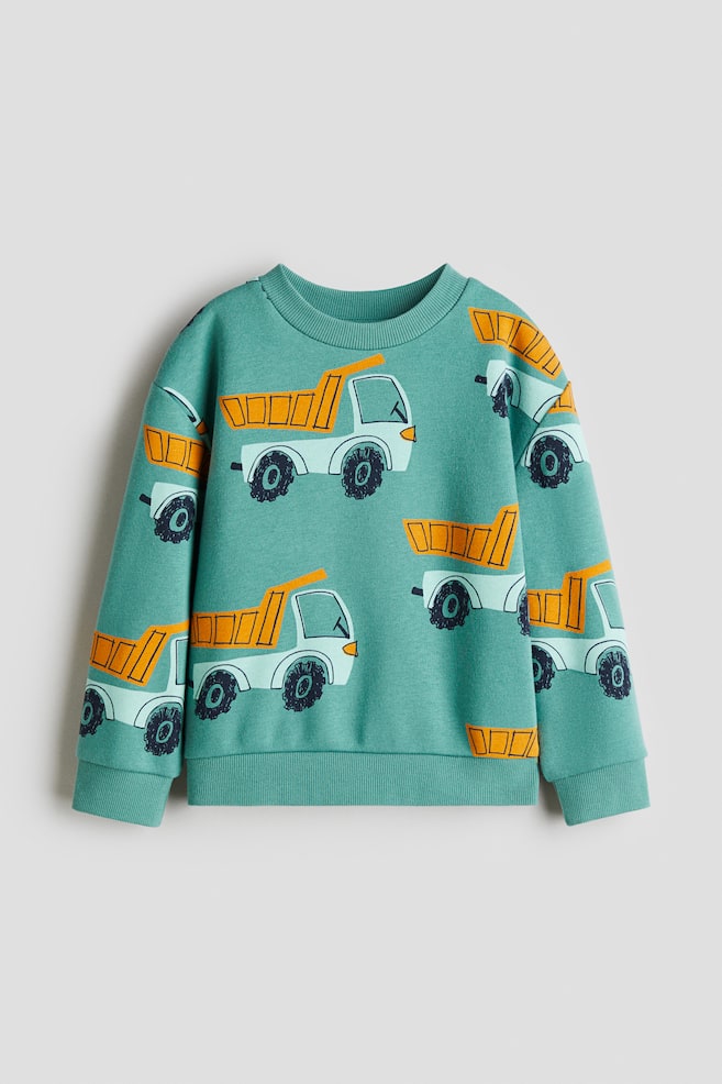 Sudadera - Turquesa/Camiones/Gris oscuro/Bastón de caramelo/Azul/Stegosaurus/Azul/Coches - 1