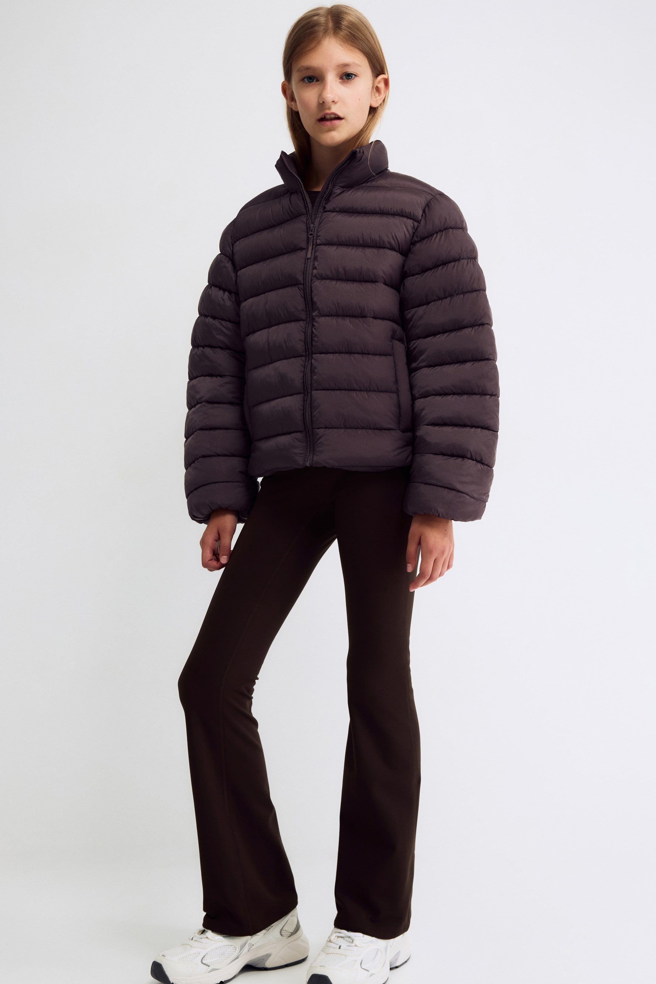 Grotere afbeelding bekijken: Warme flared legging met SoftMove™ - Donkerbruin - KINDEREN | H&M BE 1