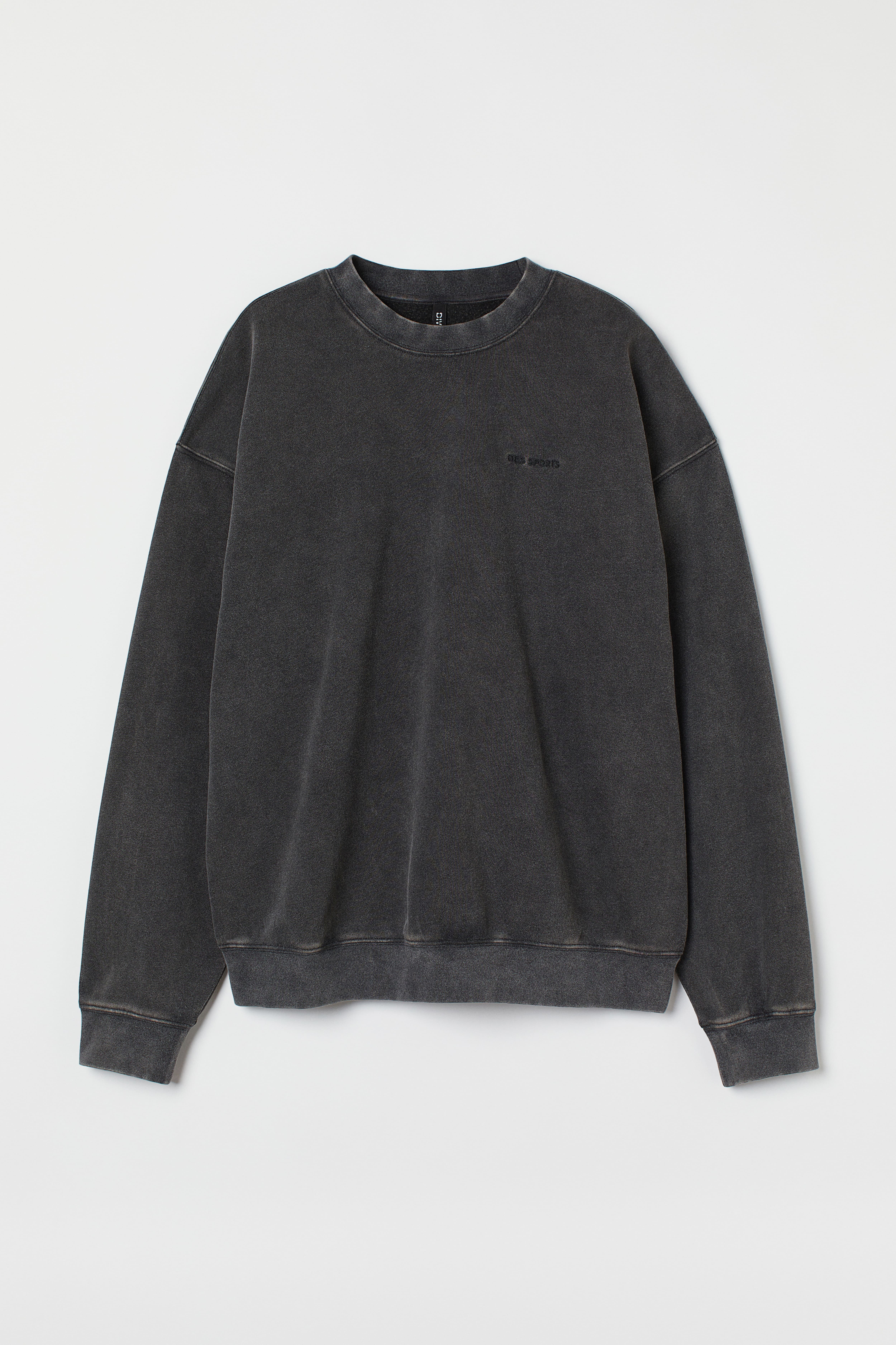 H&m black sweatshirt womens best sale