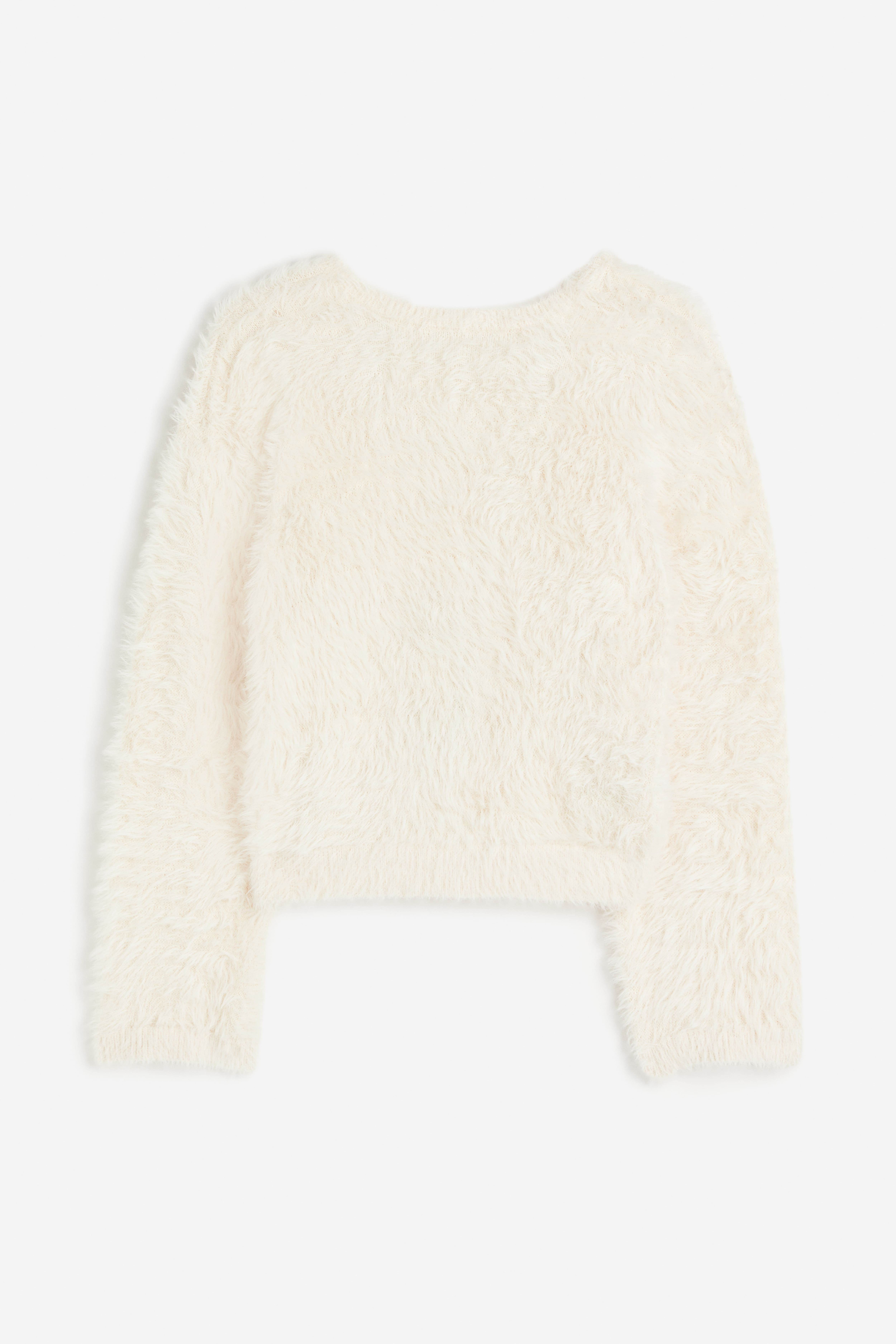 Fluffy deep back jumper