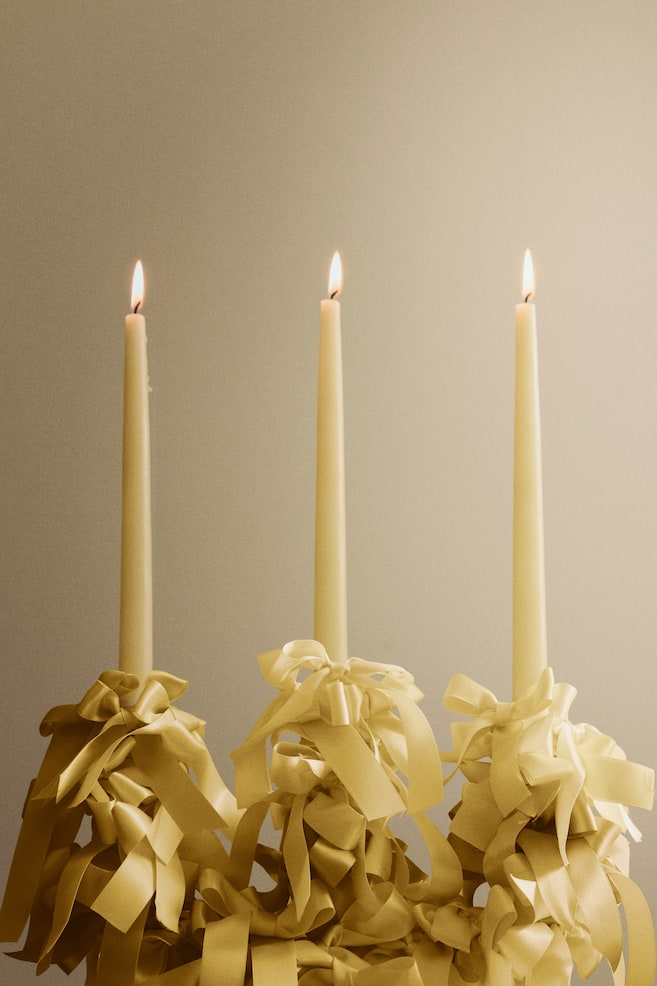 6-pack taper candles - Light yellow/White/Dark brown/Light beige/Light pink - 2