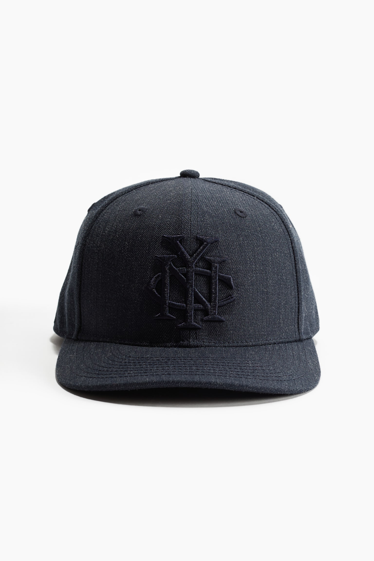 Embroidered-motif cap - Dark blue/NYC/Grey/NYC - 1