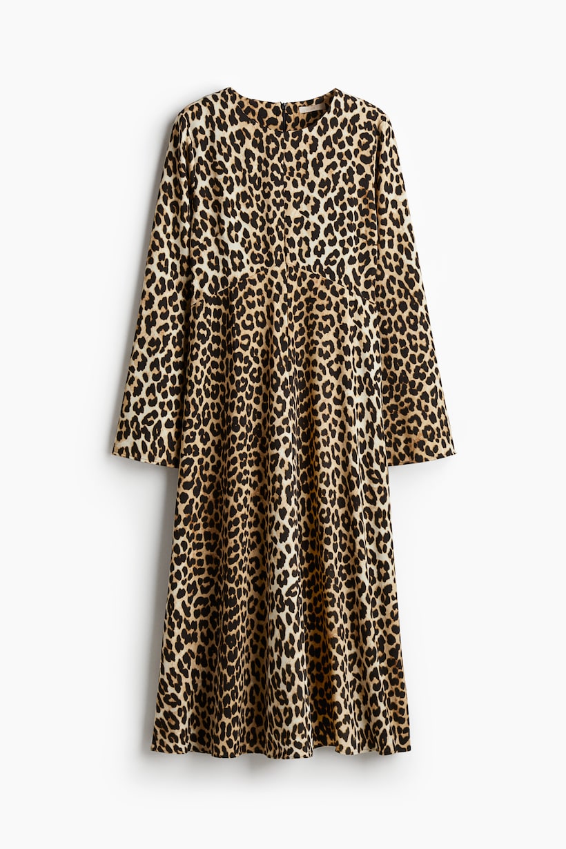 Animal Print Vestidos Largos Tallas Grandes H&m Vestidos