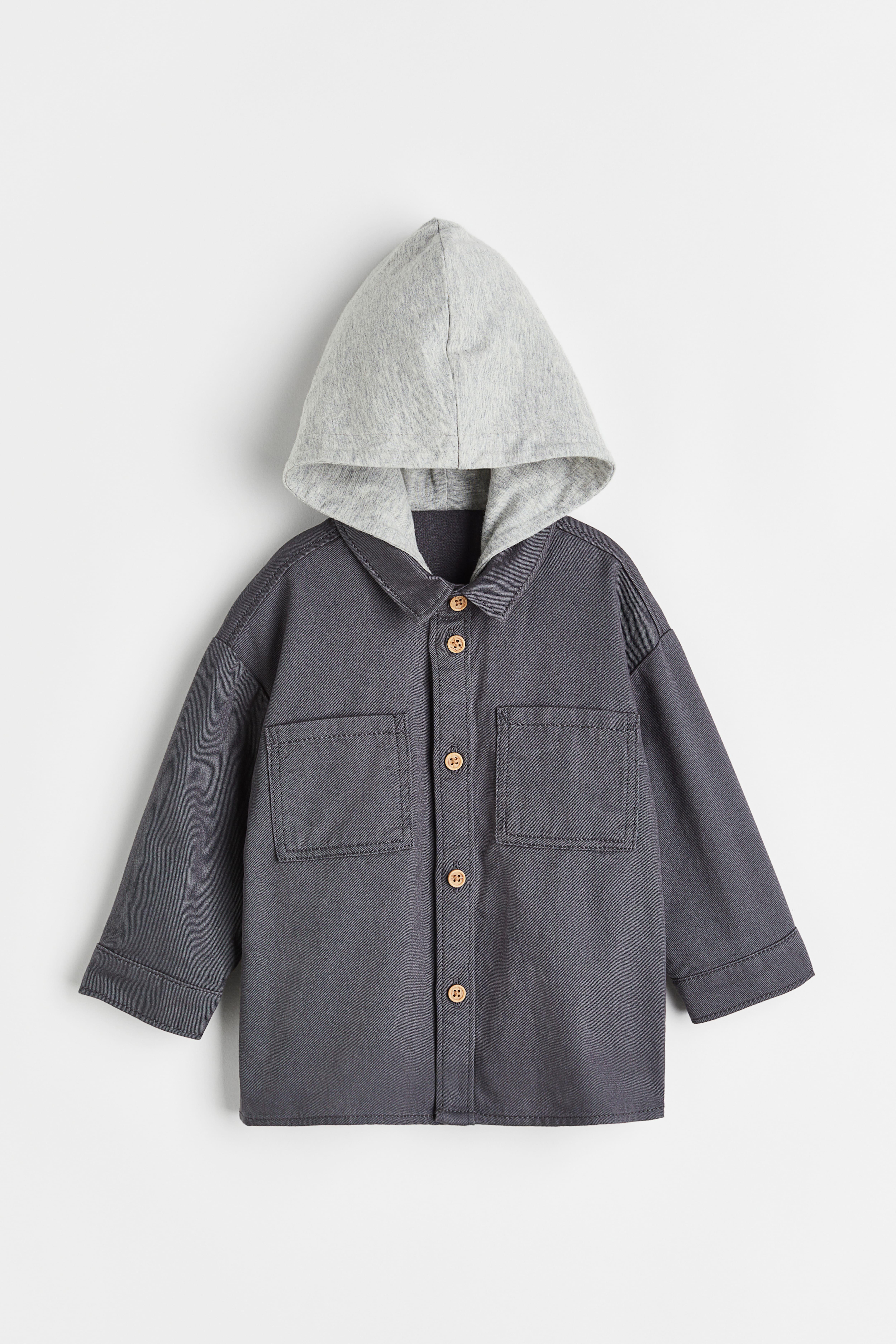 Hooded Twill Shirt