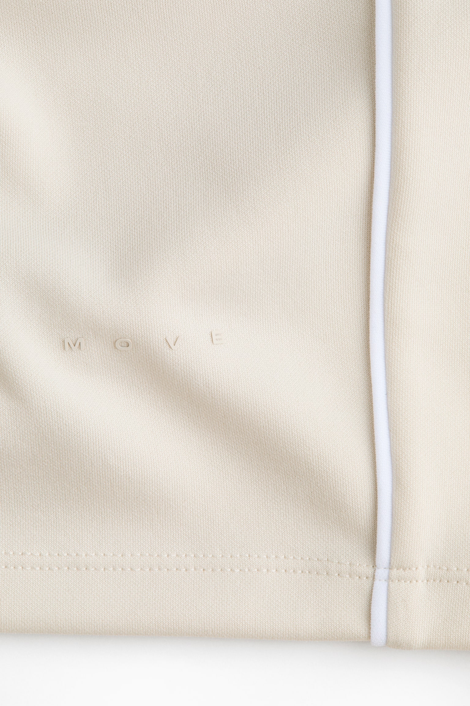 Мужские шорты H&M Move Regular-Fit Sports with DryMove™, цвет: Натуральный белый — фото 7