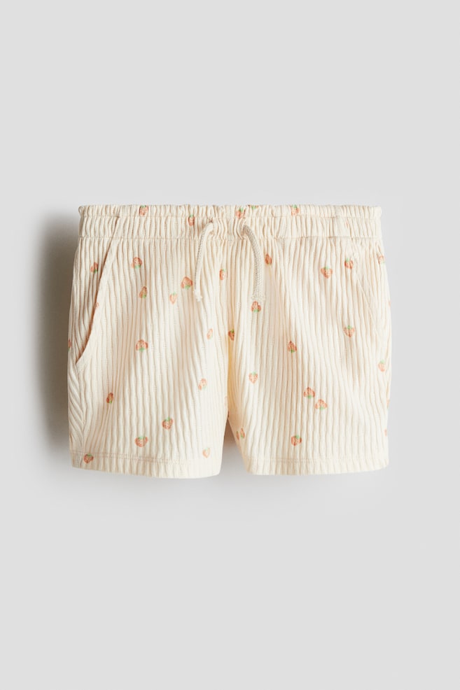 Pointelle jersey shorts - Light pink/Strawberries/Cream/Floral/Light green - 1