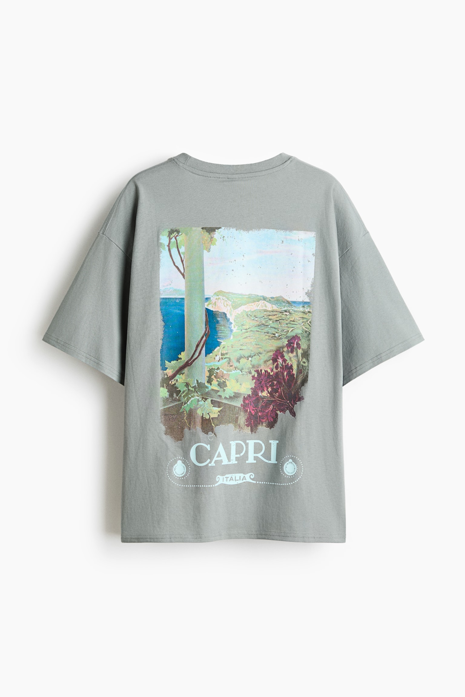 טישירט אוברסייז עם הדפס - אפור/Capri/אפור כהה/נירוונה/חום כהה/Pacha/כחול פלדה בהיר/הקיור/שחור/פינק פלויד/קרם/Pacha/כתום/Pacha/כתום בהיר/גרייטפול דד - 3