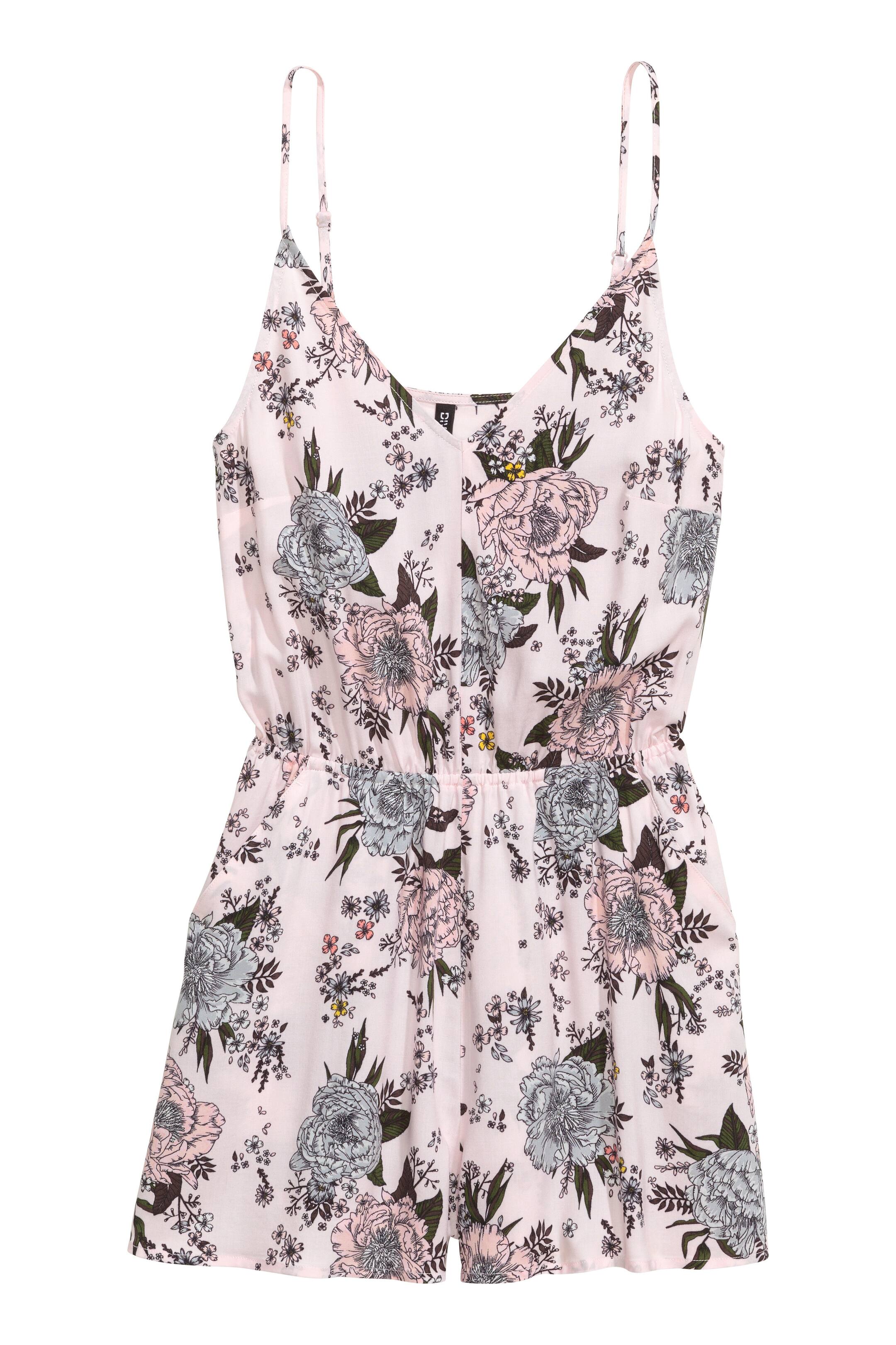 View larger image: Jumpsuit - Light pink/Floral - Ladies | H&M US 1