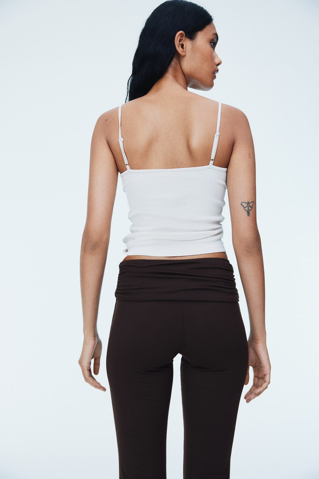 Gathered Microfiber Yoga Pants - image 5