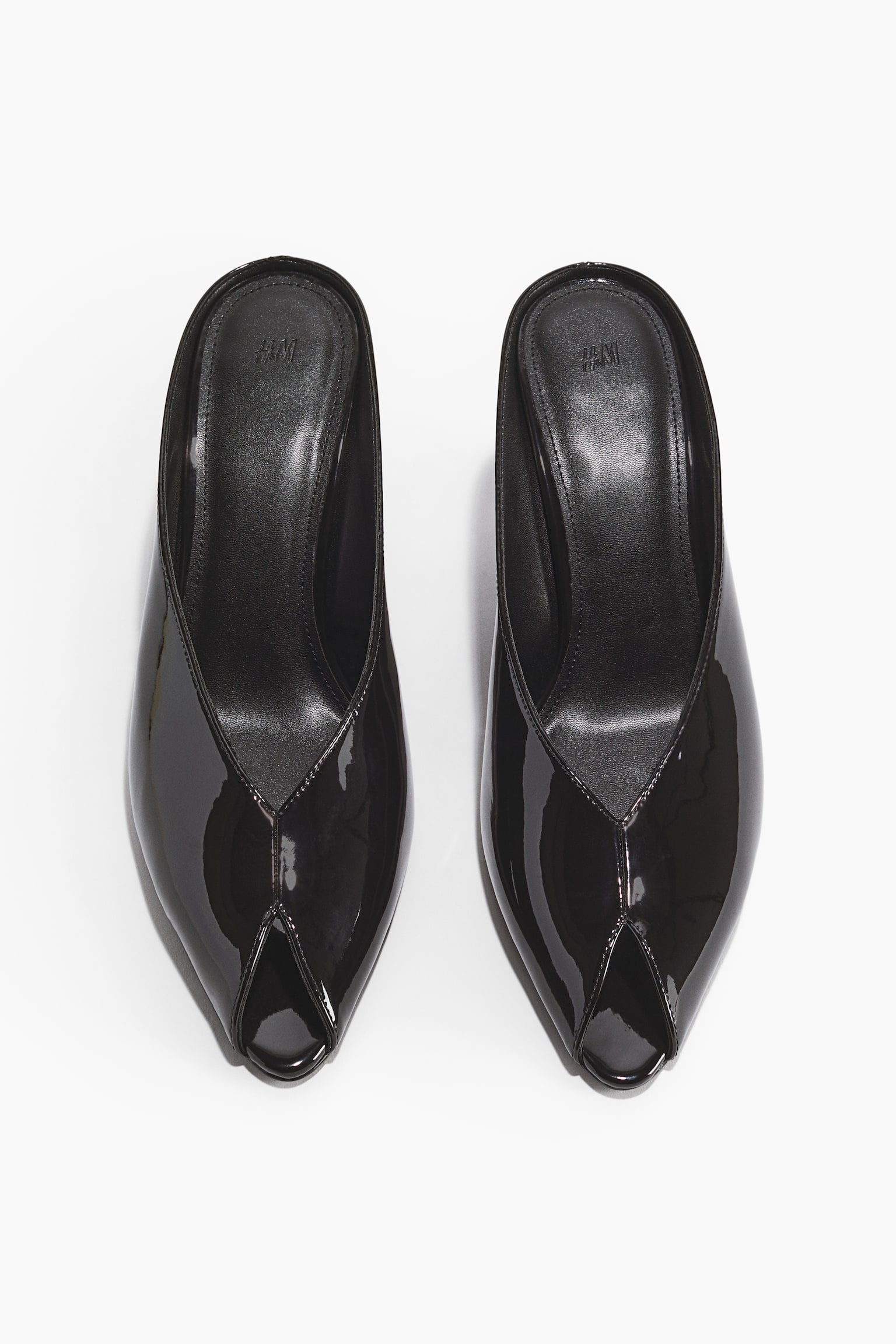 Wedge-heeled mules - Black - 3