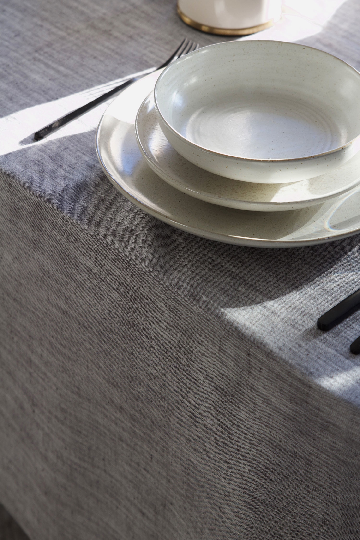 Tovaglia Sabina - Grigio-nero/Lino/Rosa/Beige-giallo