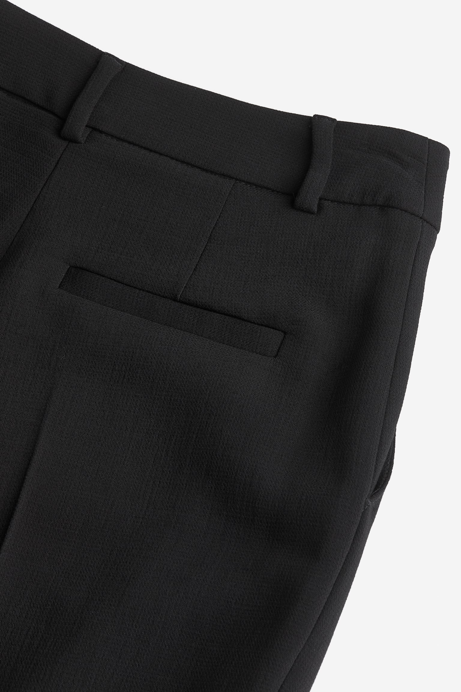 Wool-blend trousers - Black - 2