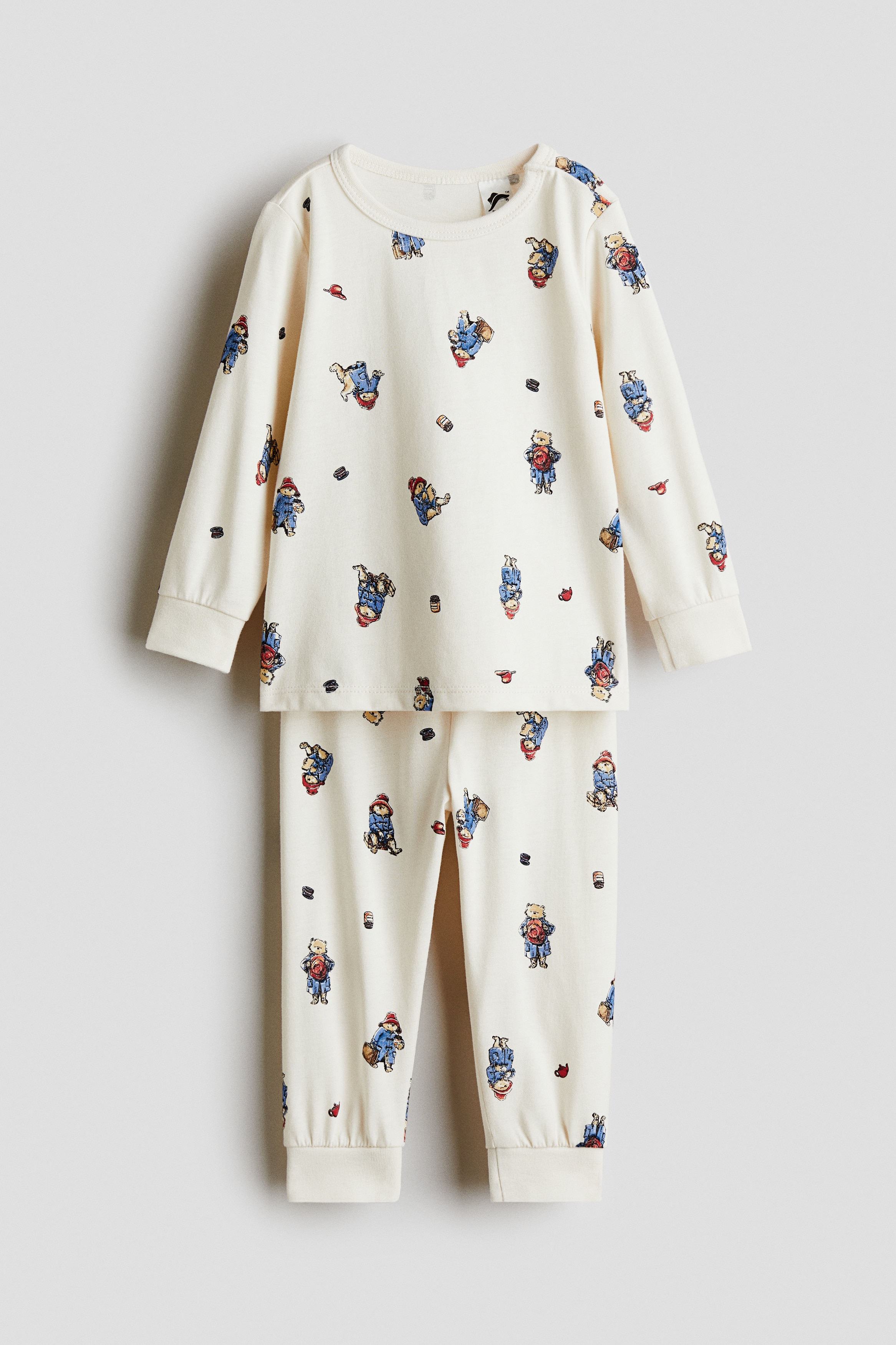 Baby - Hvit/Bjørnen Paddington Pyjamas i bomull med trykk - Size: 86 (12-18M)  - H&M