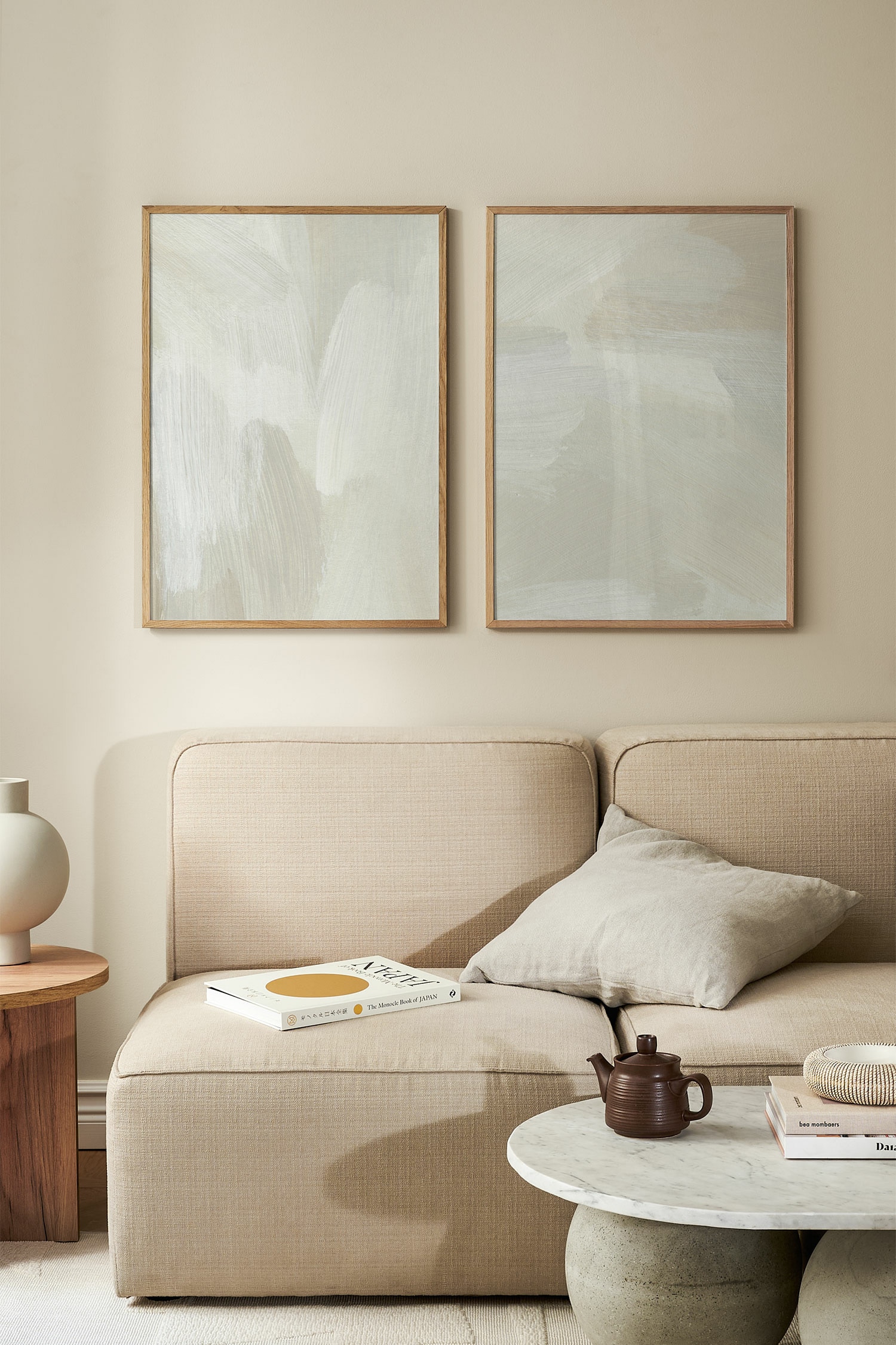 Ensemble Affiche Et Cadre - Beige