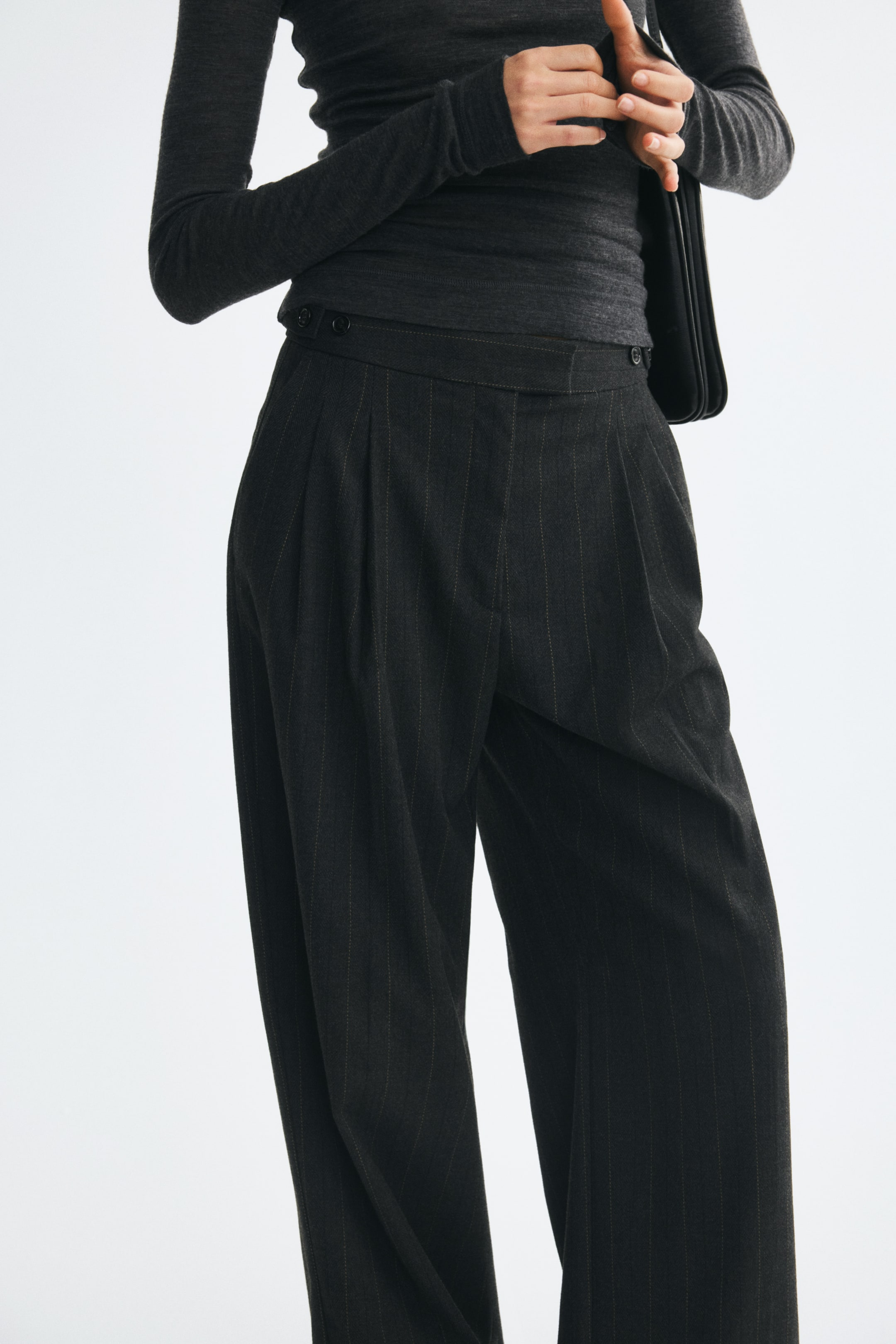 Wide-Leg Dress Pants