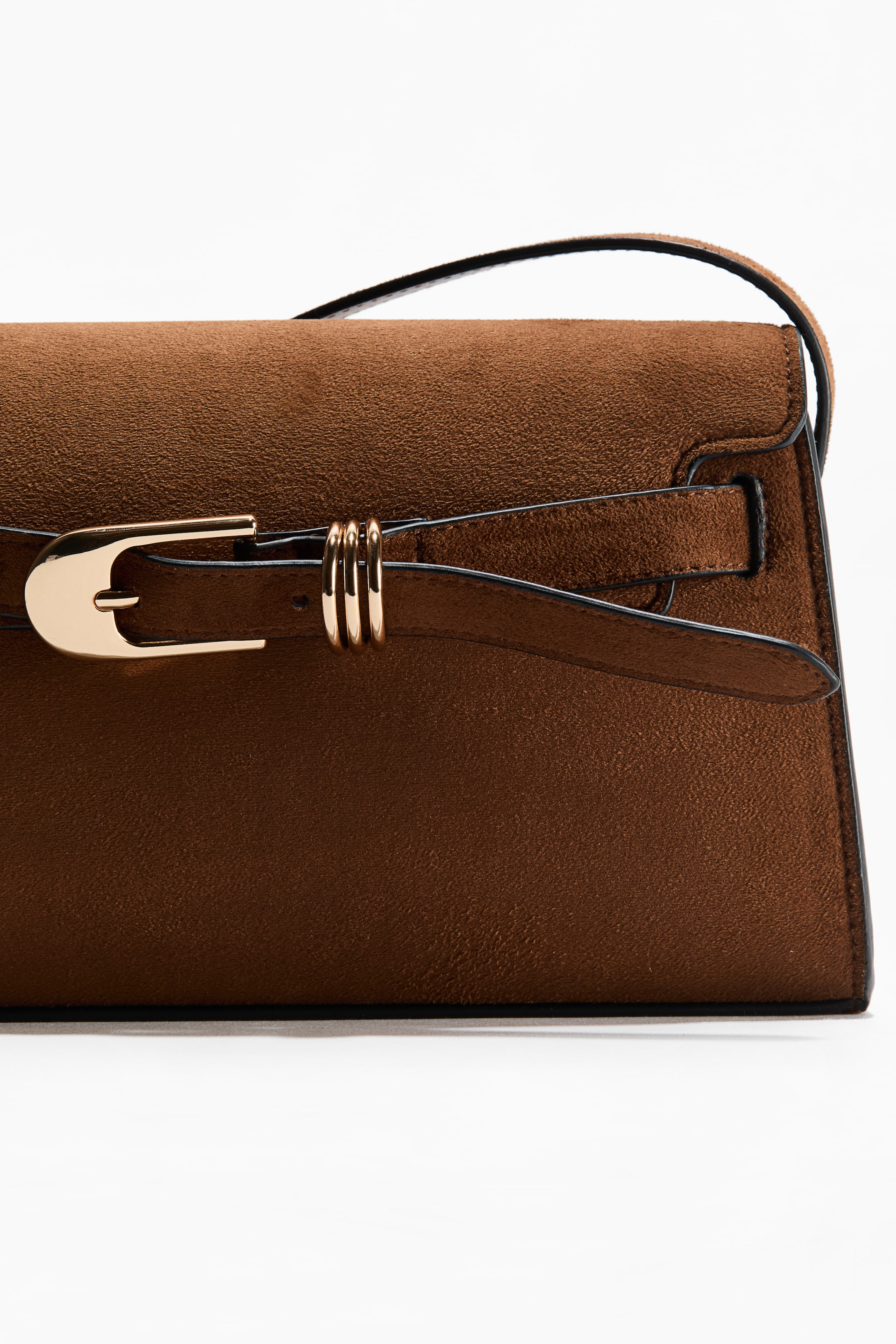Strap-Detail Shoulder Bag