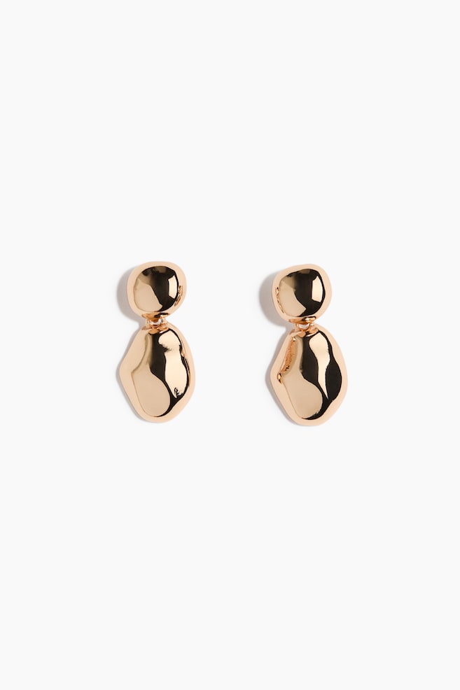 Pendant earrings - Gold-coloured - 1
