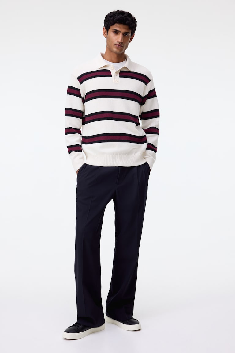 Pleteni polo džemper Loose Fit